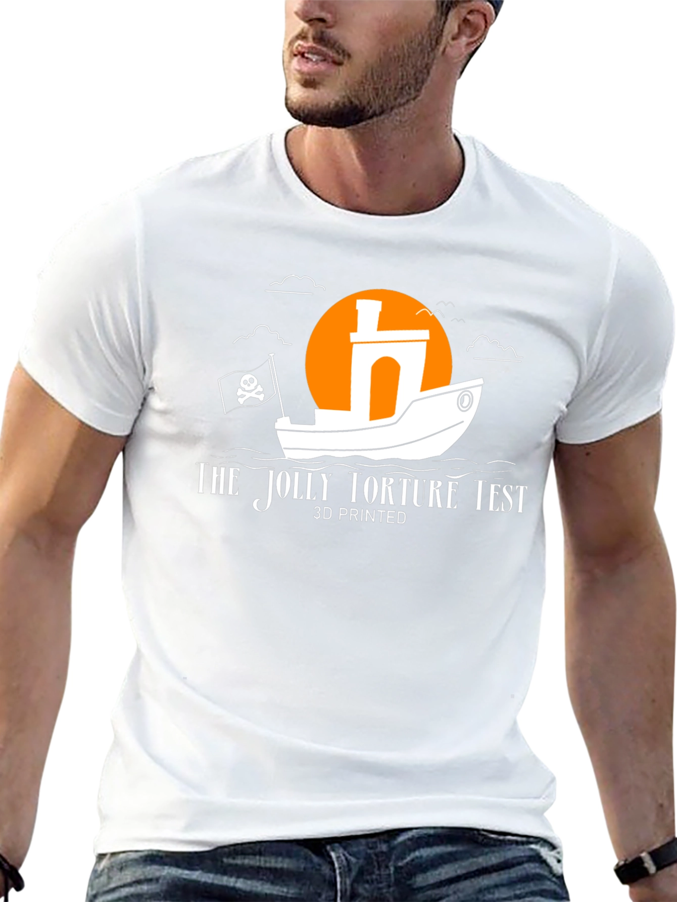 Jolly Torture Test 3D Printed Black T-Shirt