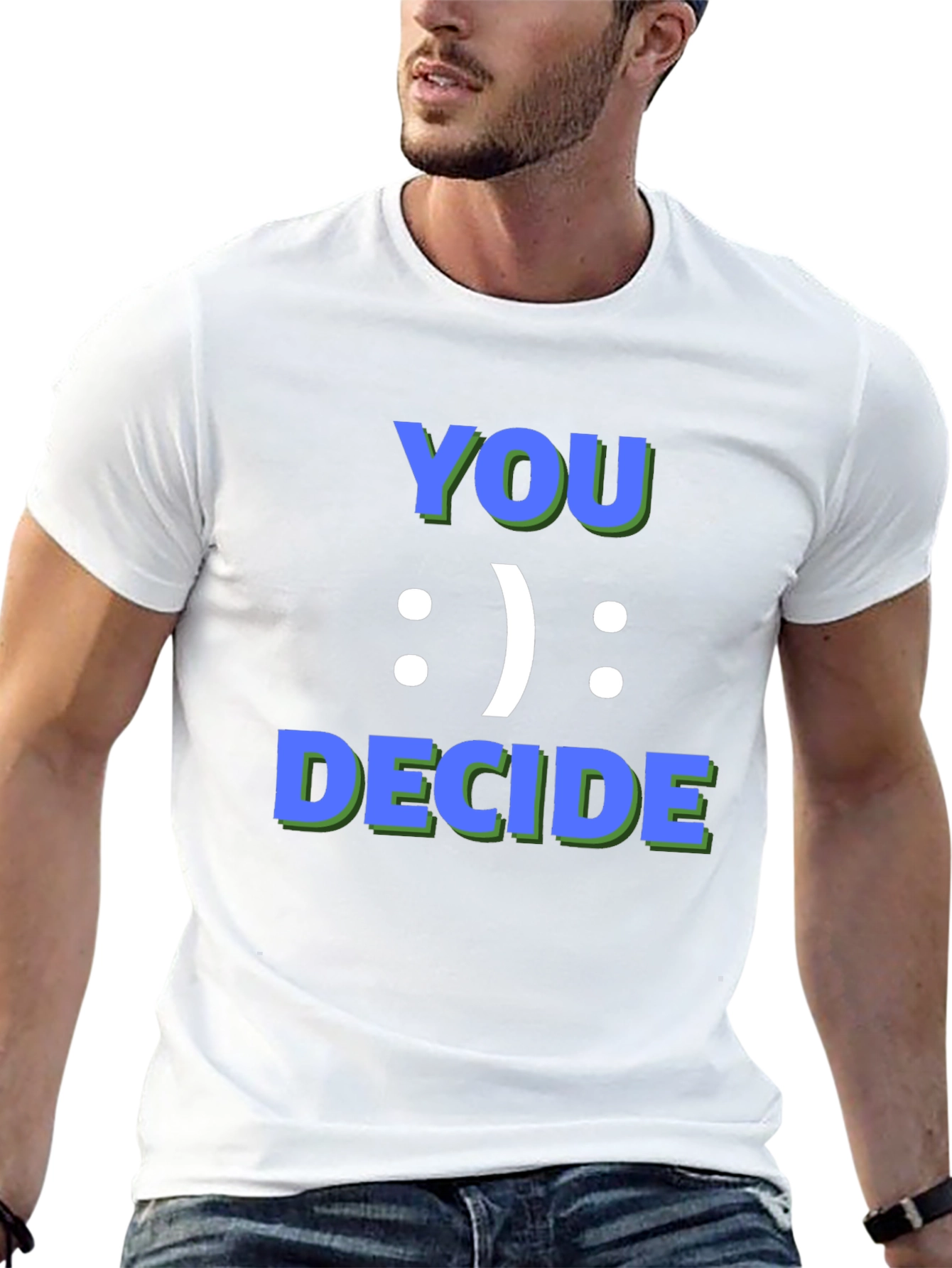 You Decide Graphic Tee - Black Casual T-Shirt