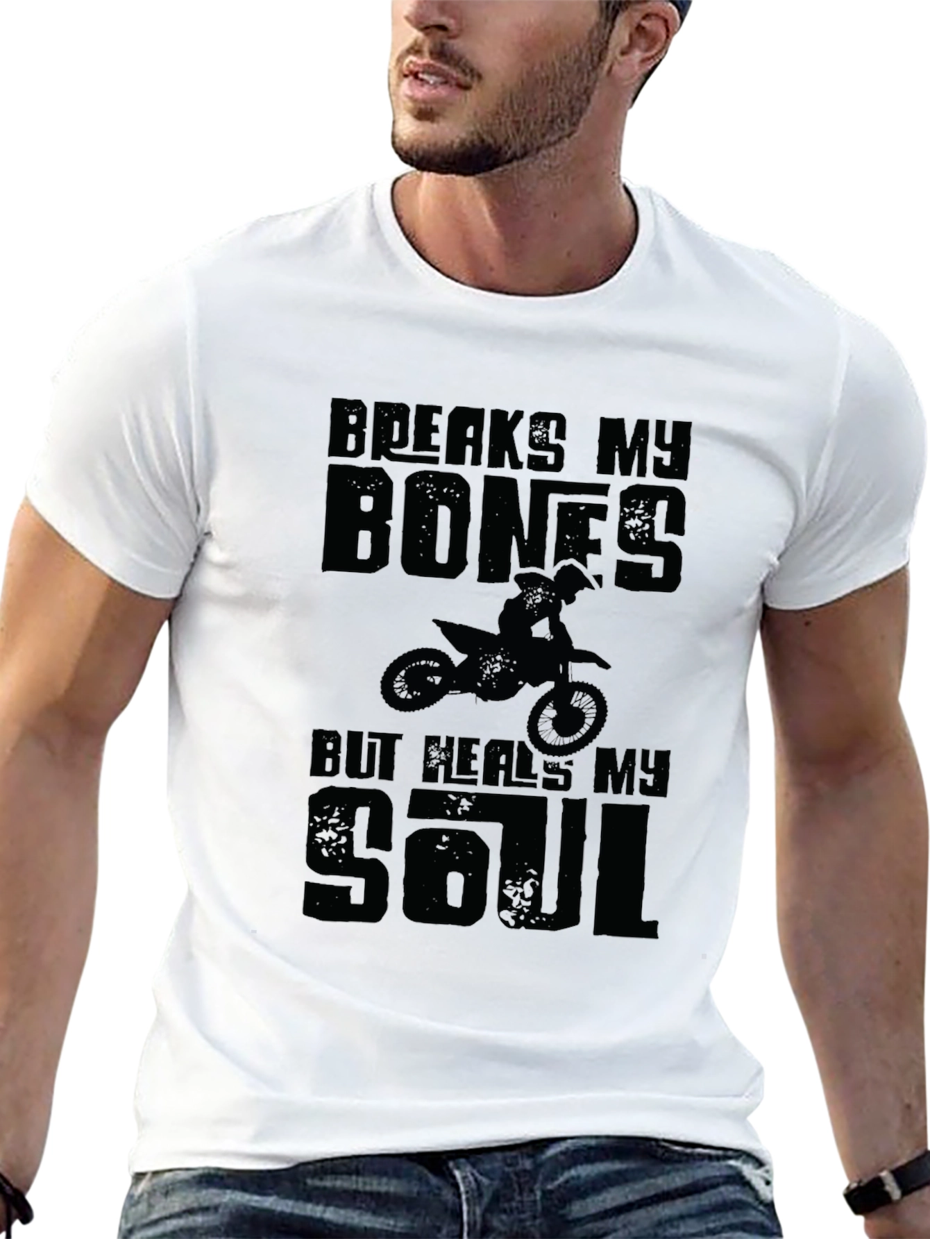 Breaks My Bones Heals My Soul Black Graphic Tee