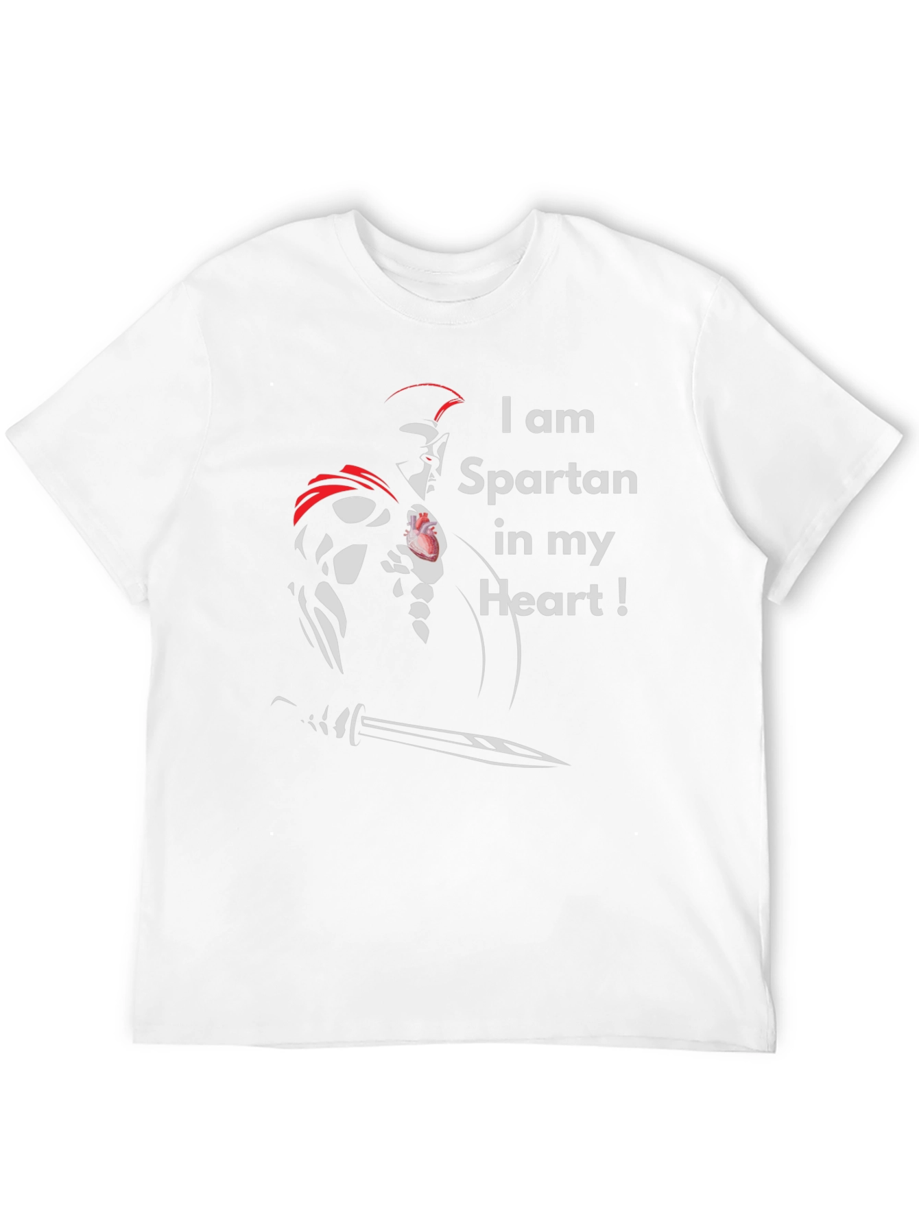 Spartan Heart T-Shirt - Warrior Pride Tee