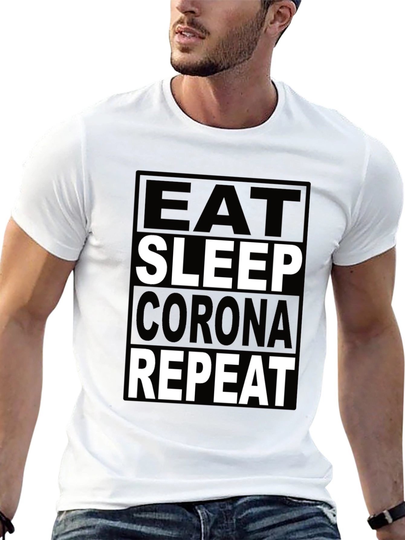 Eat Sleep Corona Repeat T-Shirt