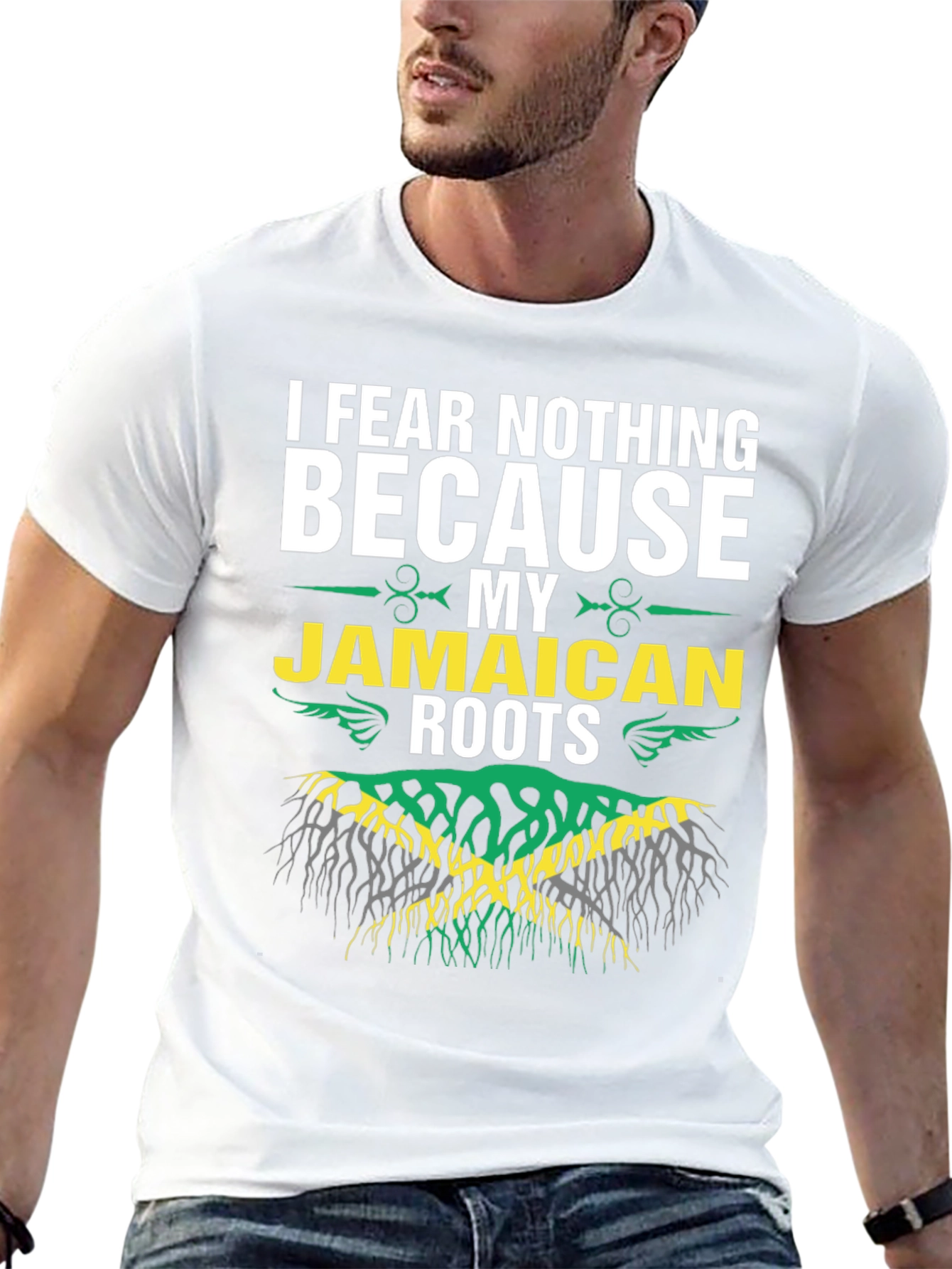 I Fear Nothing Jamaican Roots Graphic T-Shirt