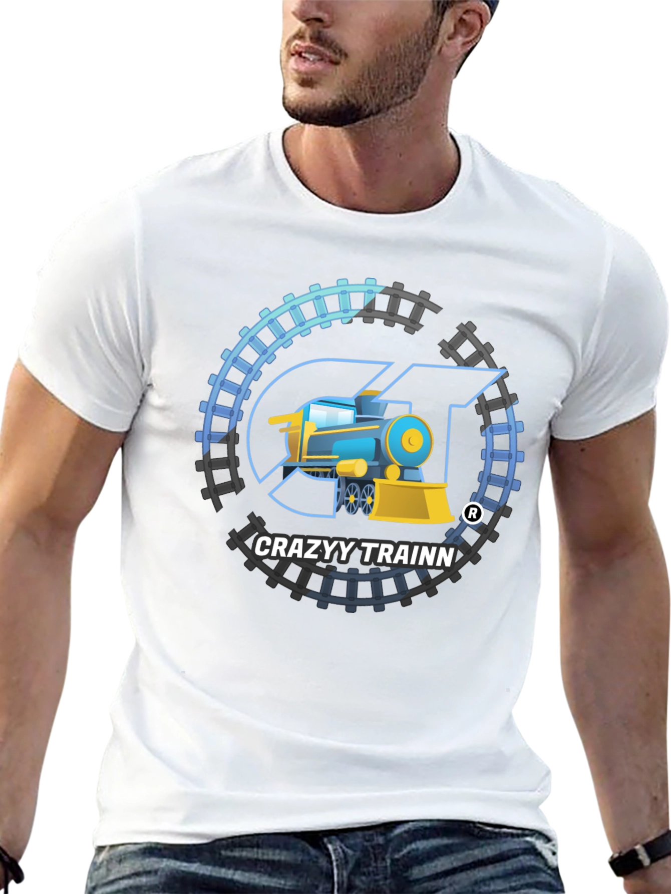 Crazyy Trainn T-Shirt: Unique Train Design
