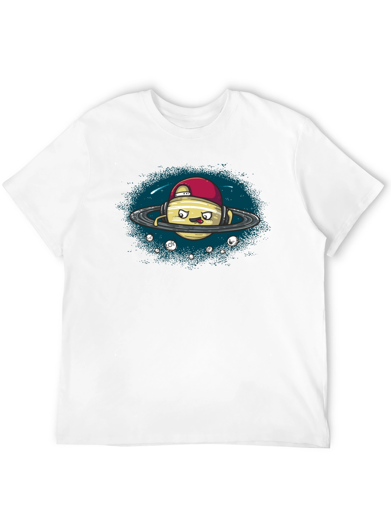 Cool Planet Graphic Tee - Black Cotton T-Shirt