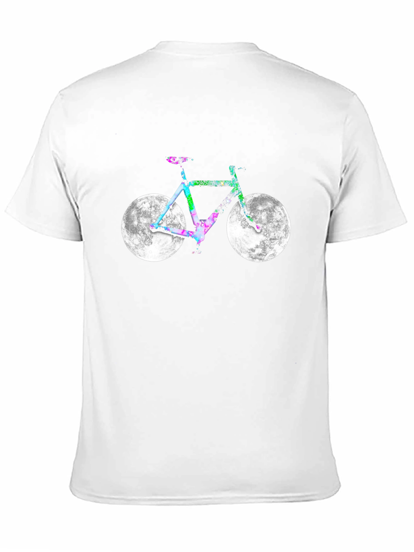 Moon Bicycle Graphic Tee - Celestial Cycling Style