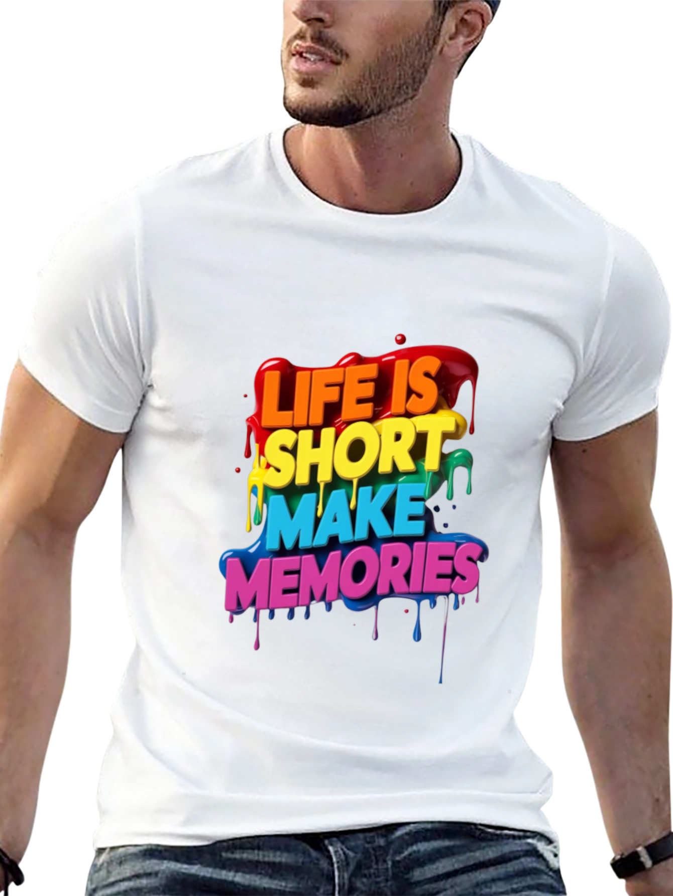 Life Is Short Rainbow T-Shirt