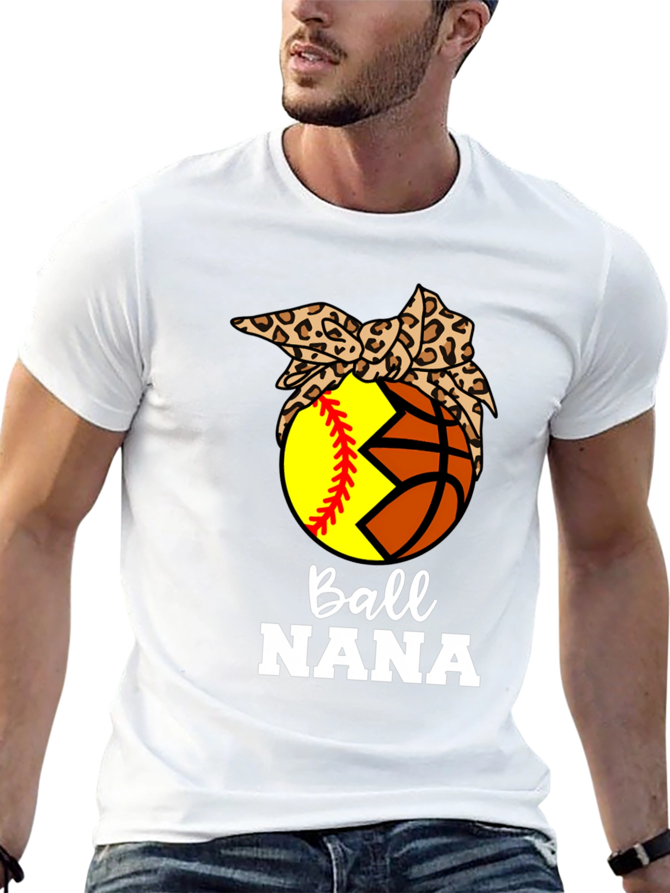 Ball Nana T-Shirt: Softball & Basketball Bandana Tee