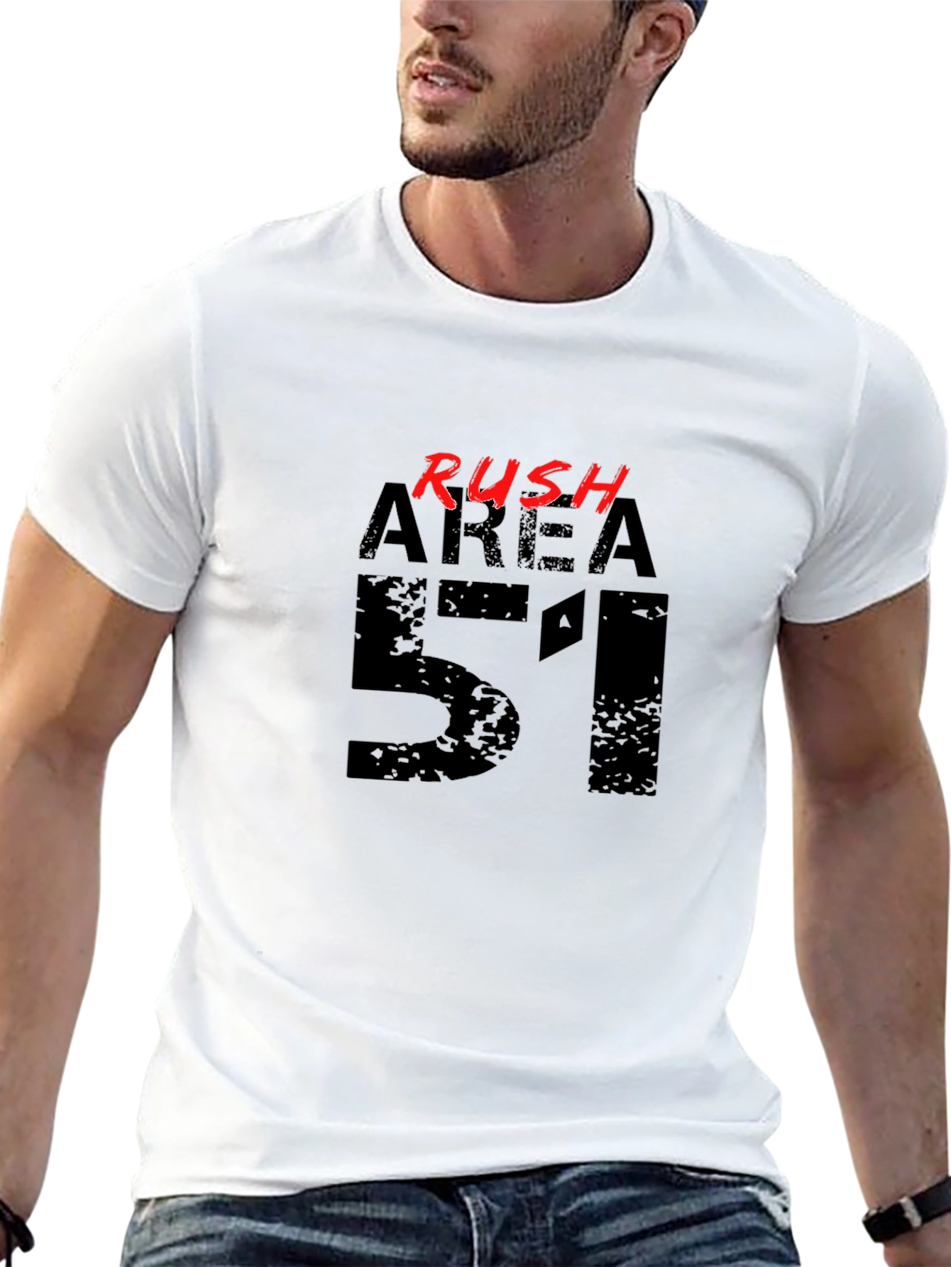 Rush Area 51 Black Graphic T-Shirt