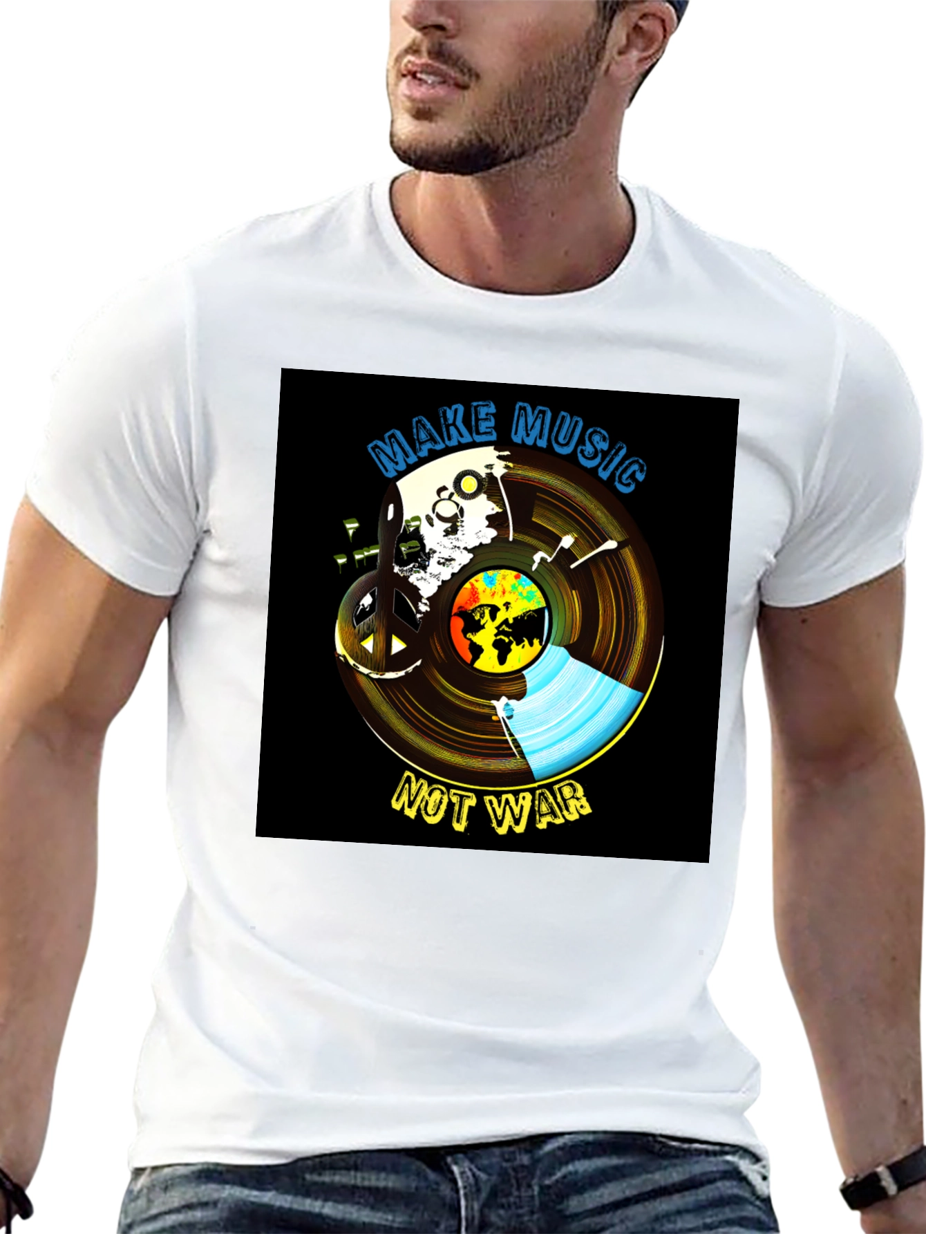 Music Not War Graphic Tee