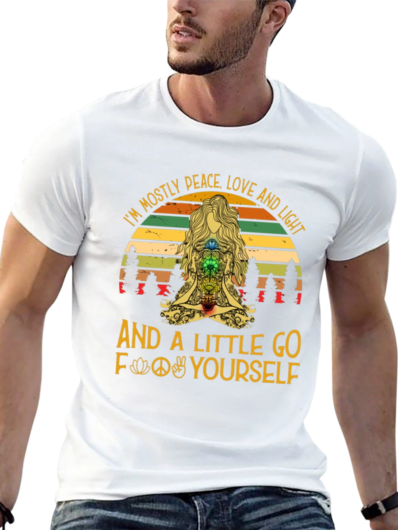 Peace Love and Light Graphic T-Shirt