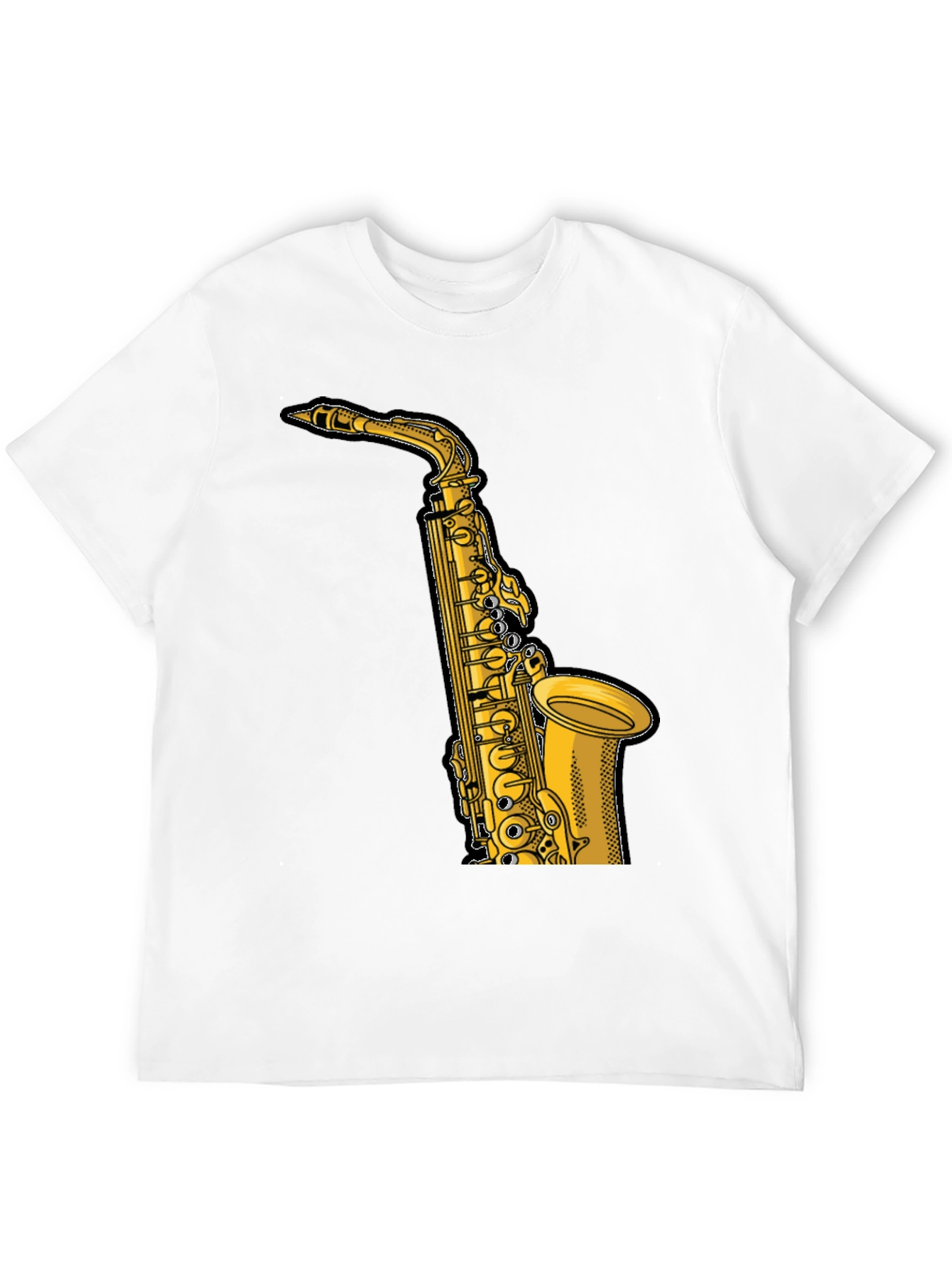 Saxophone Graphic Tee - Musician Style