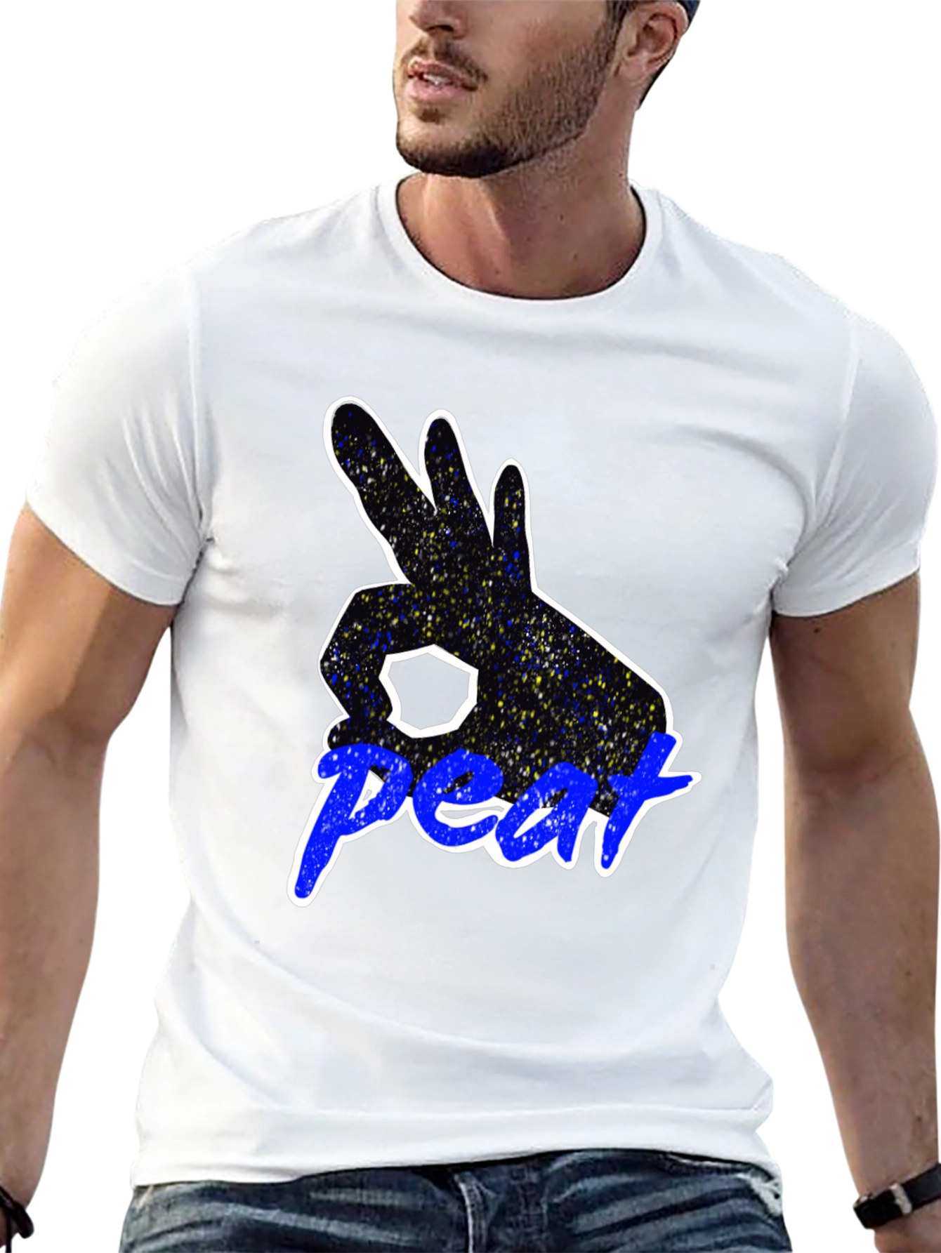 Peat Hand Sign Graphic Tee - Black