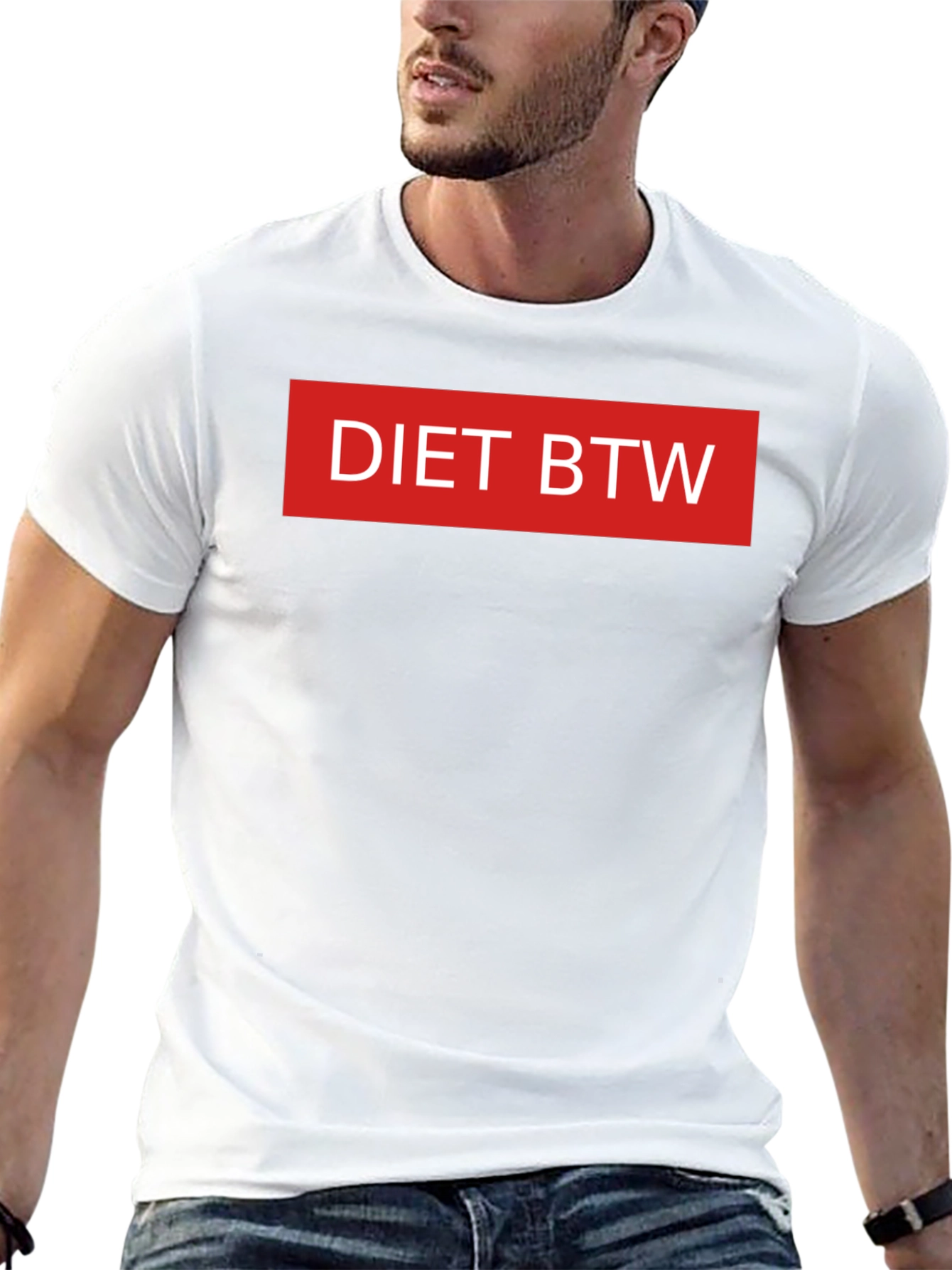 Diet BTW Graphic Tee - Black Casual T-Shirt