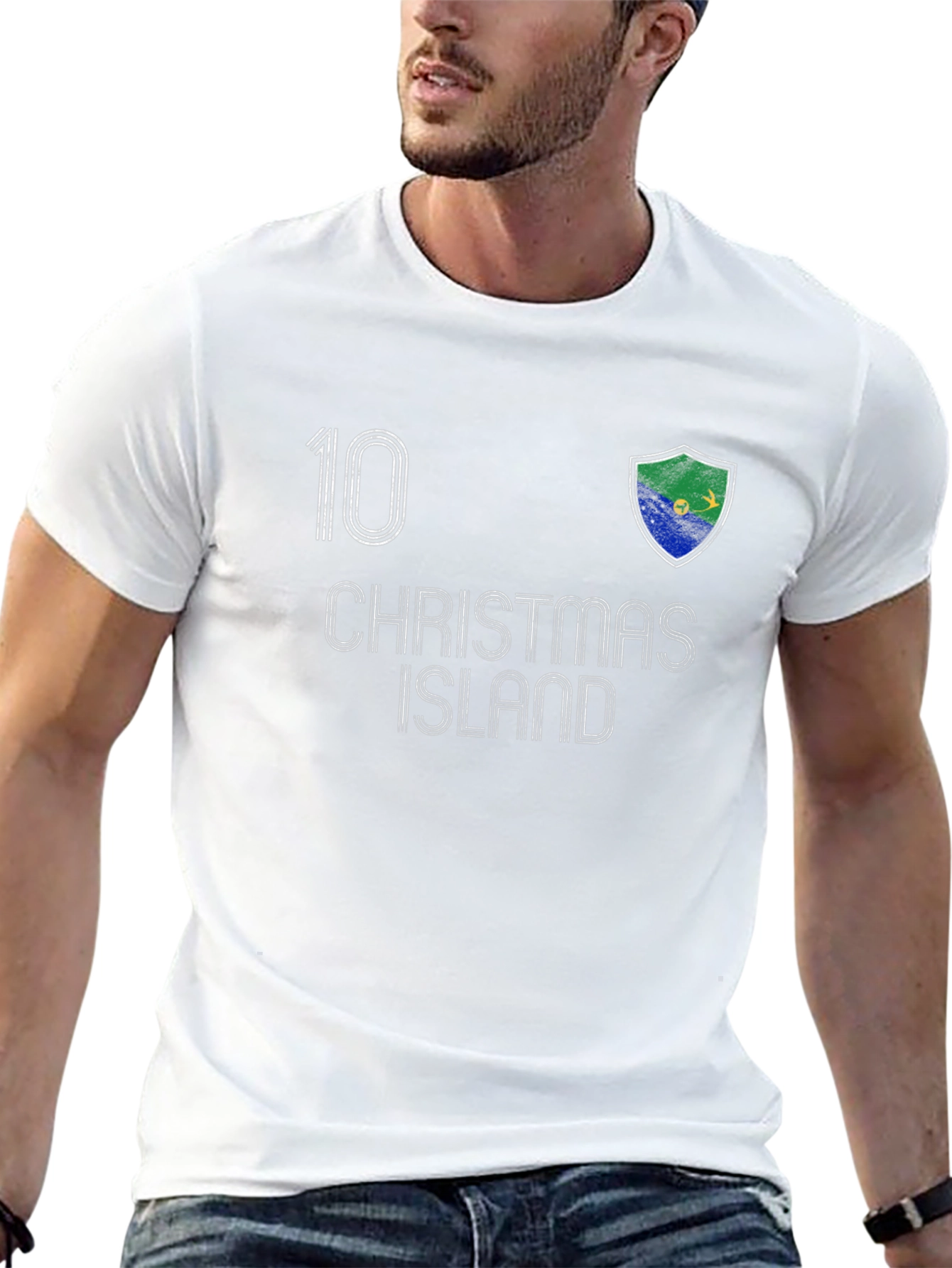 Christmas Island Soccer Jersey Style T-Shirt
