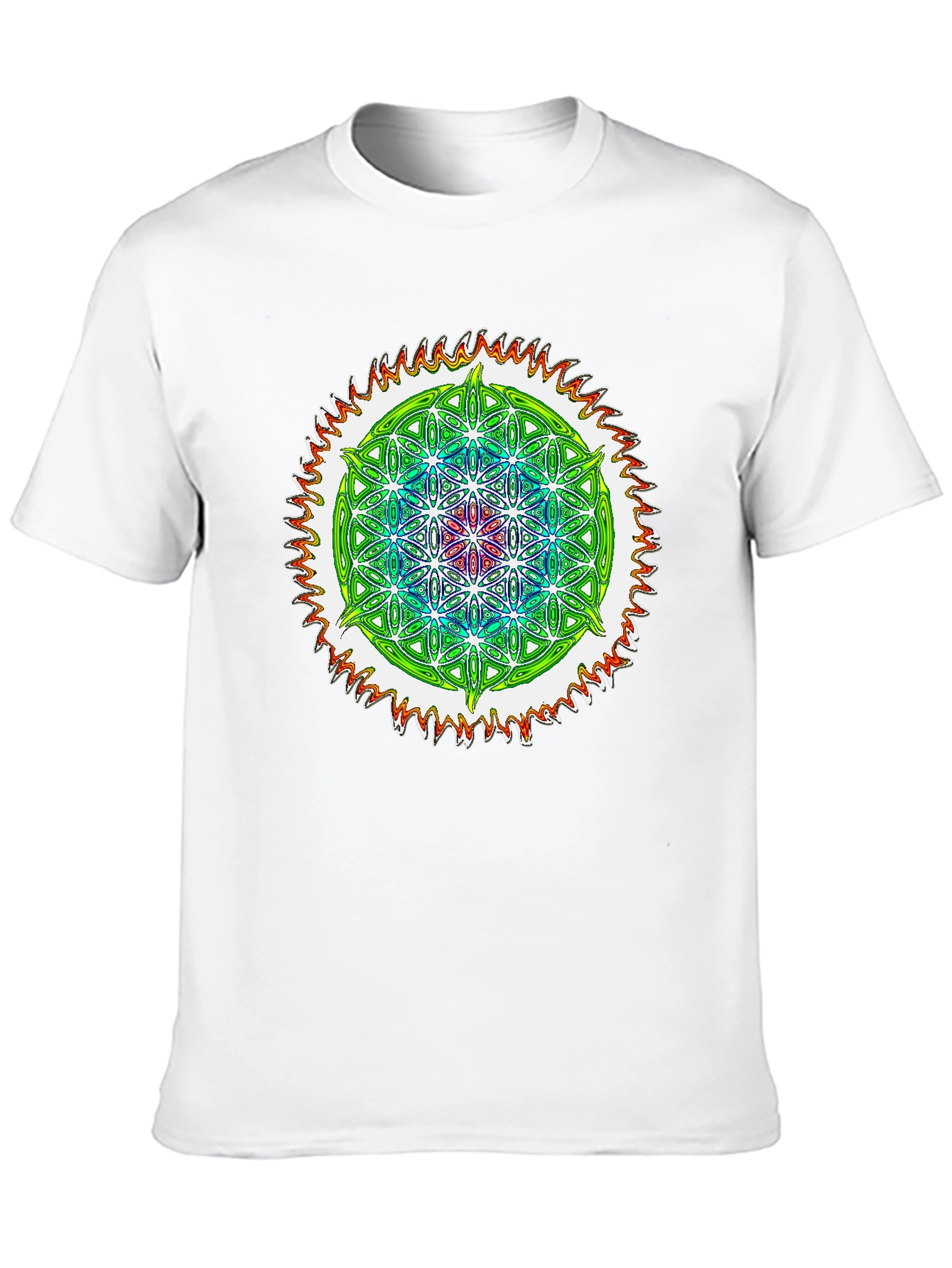 Psychedelic Flower of Life Graphic Tee