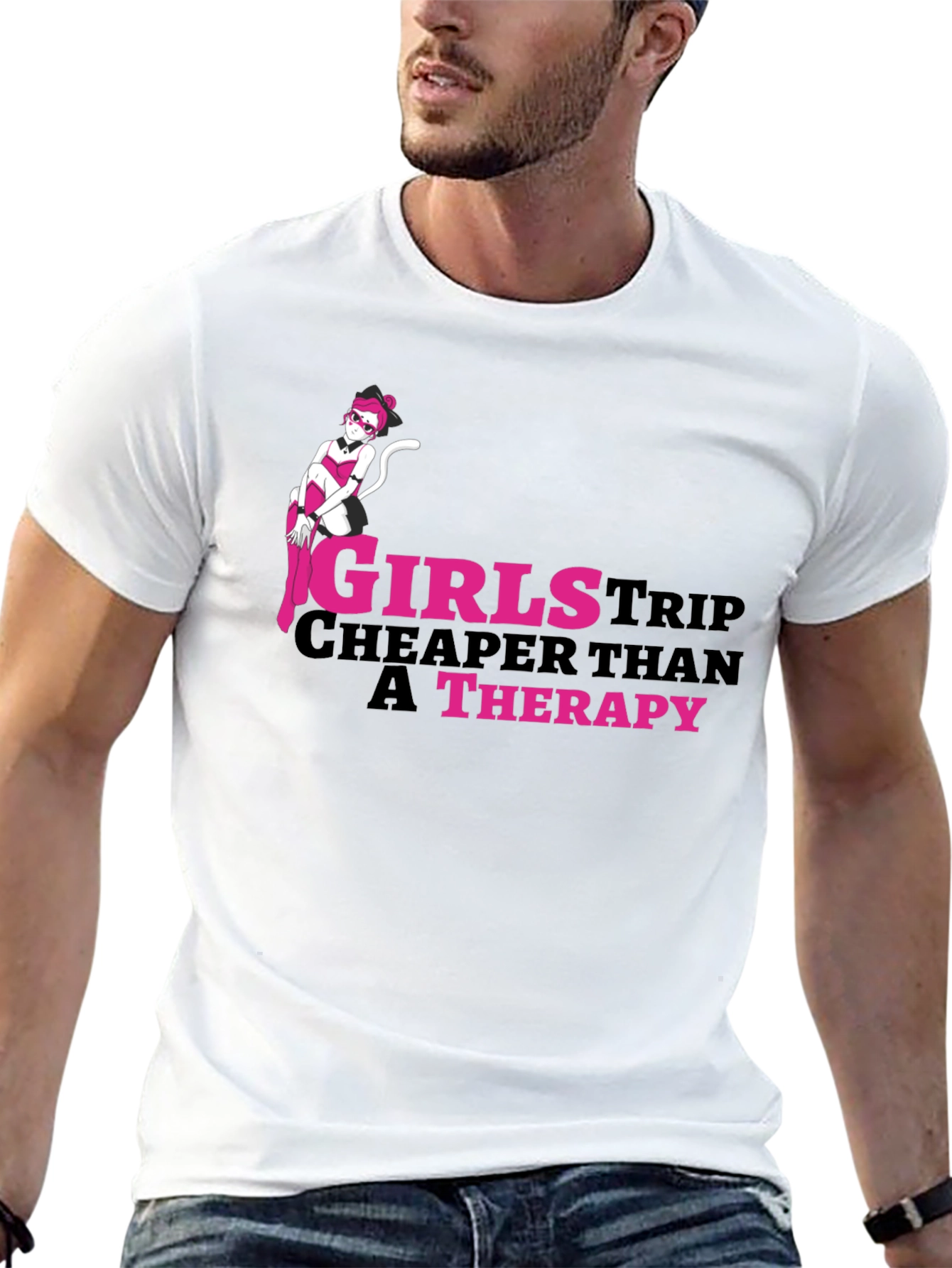 Girls Trip Therapy Funny T-Shirt