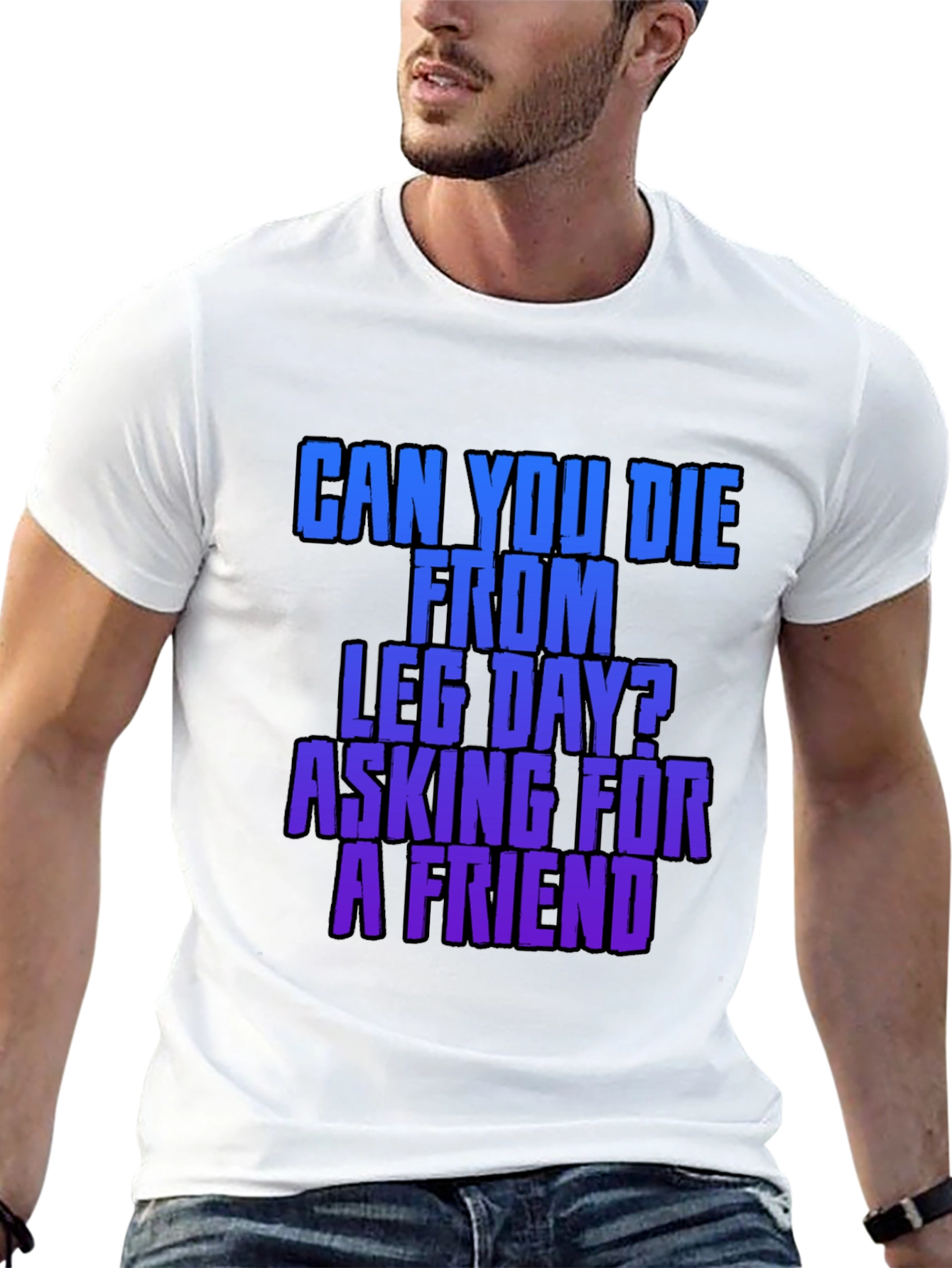 Leg Day? Asking for a Friend Black T-Shirt