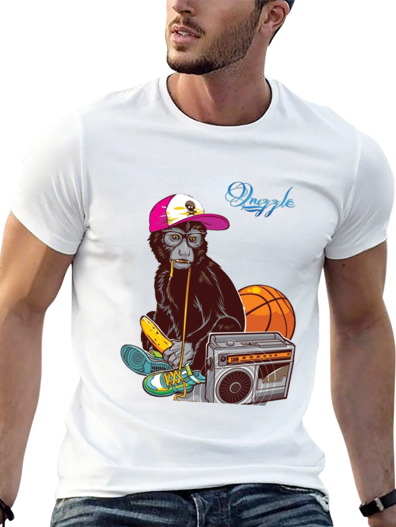 Funky Monkey Tee - Retro Style