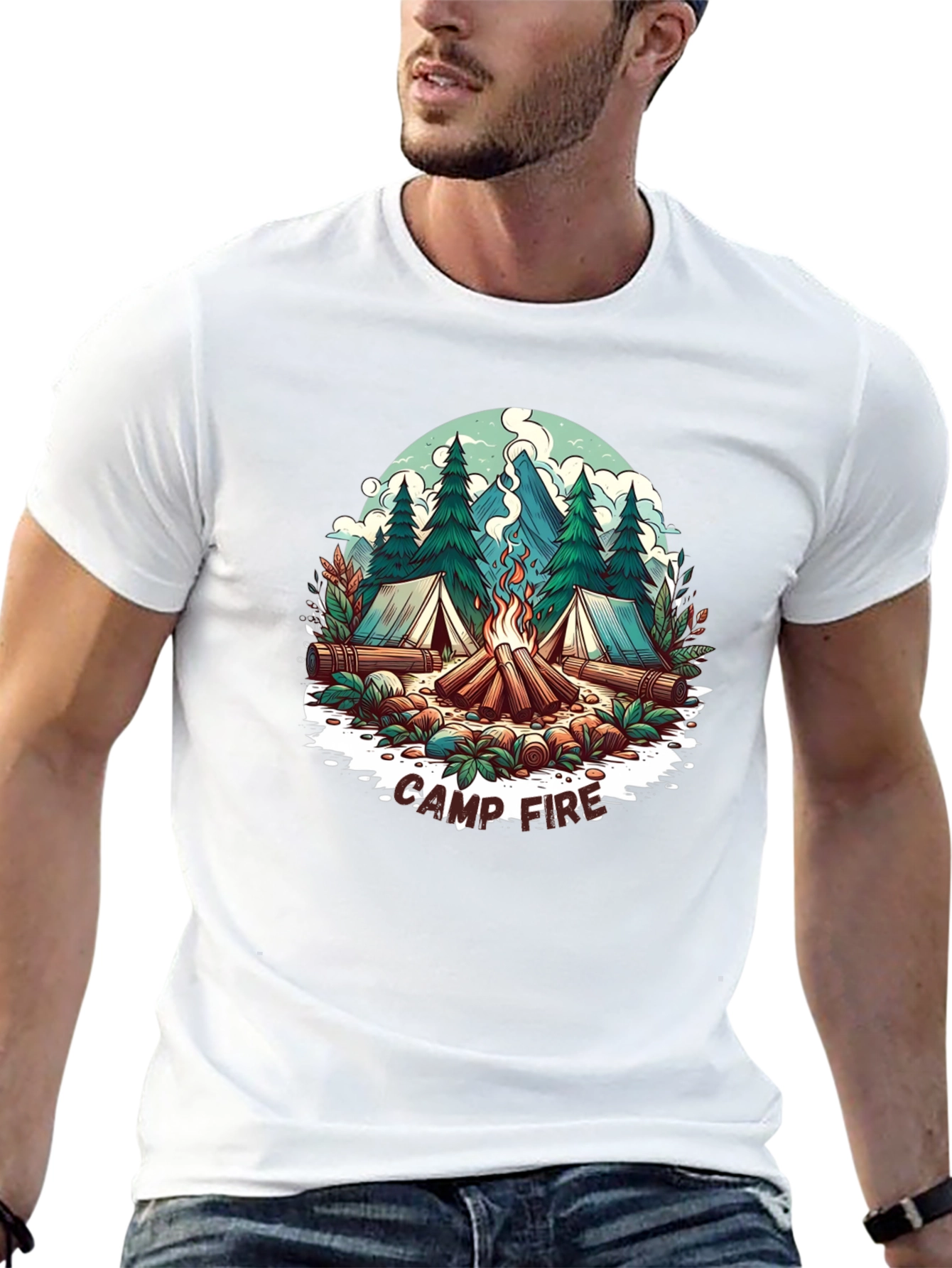 Camp Fire Graphic Tee