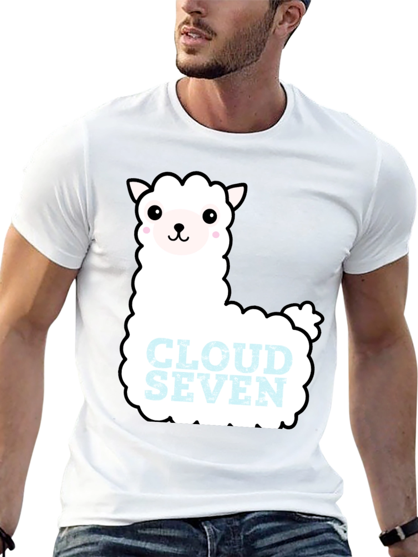 Cloud Seven Llama T-Shirt - Black