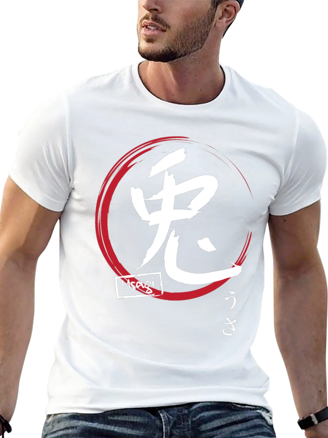 Japanese Graphic T-Shirt - Usagi Design