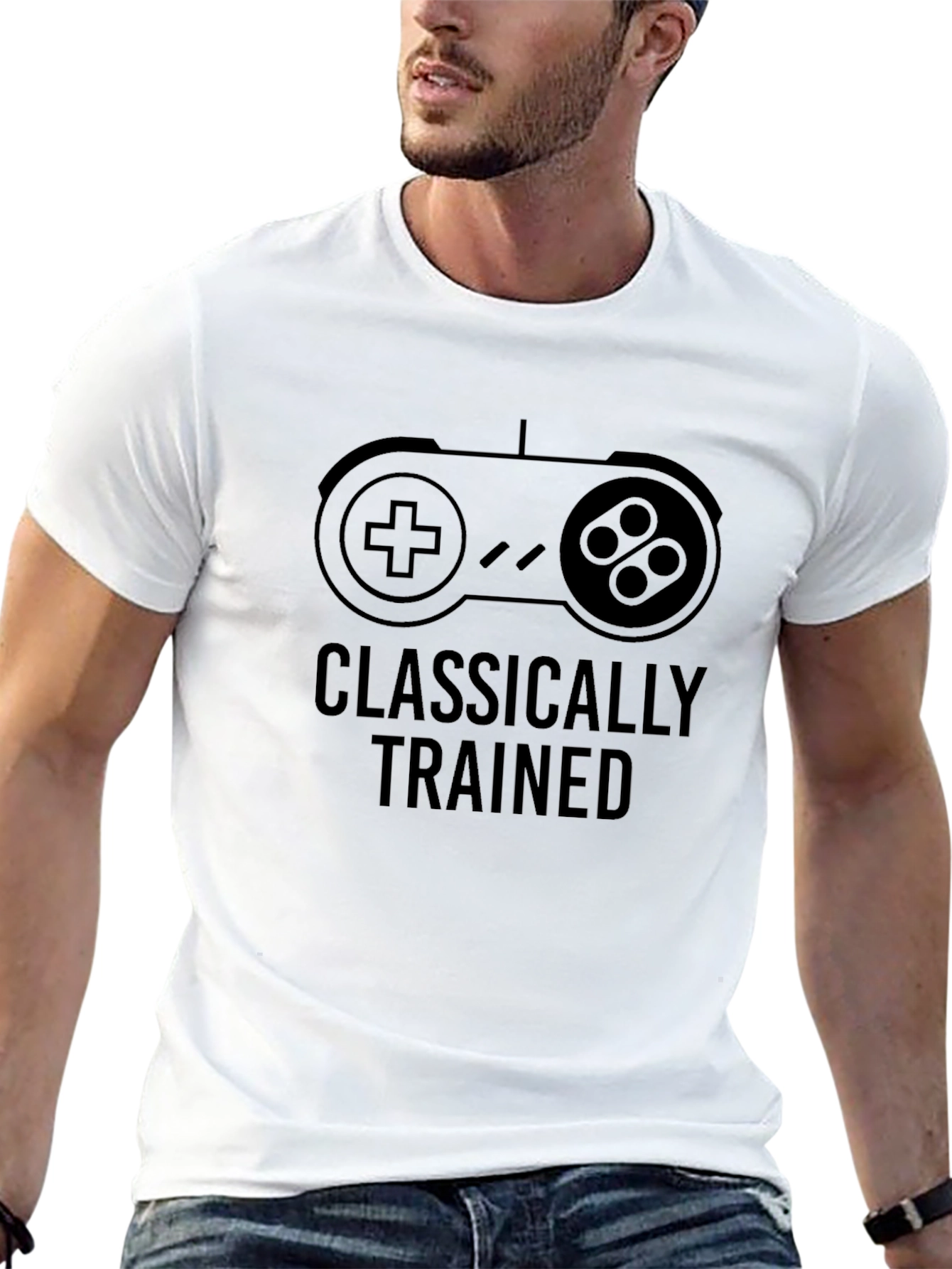 Classically Trained Gamer Black T-Shirt