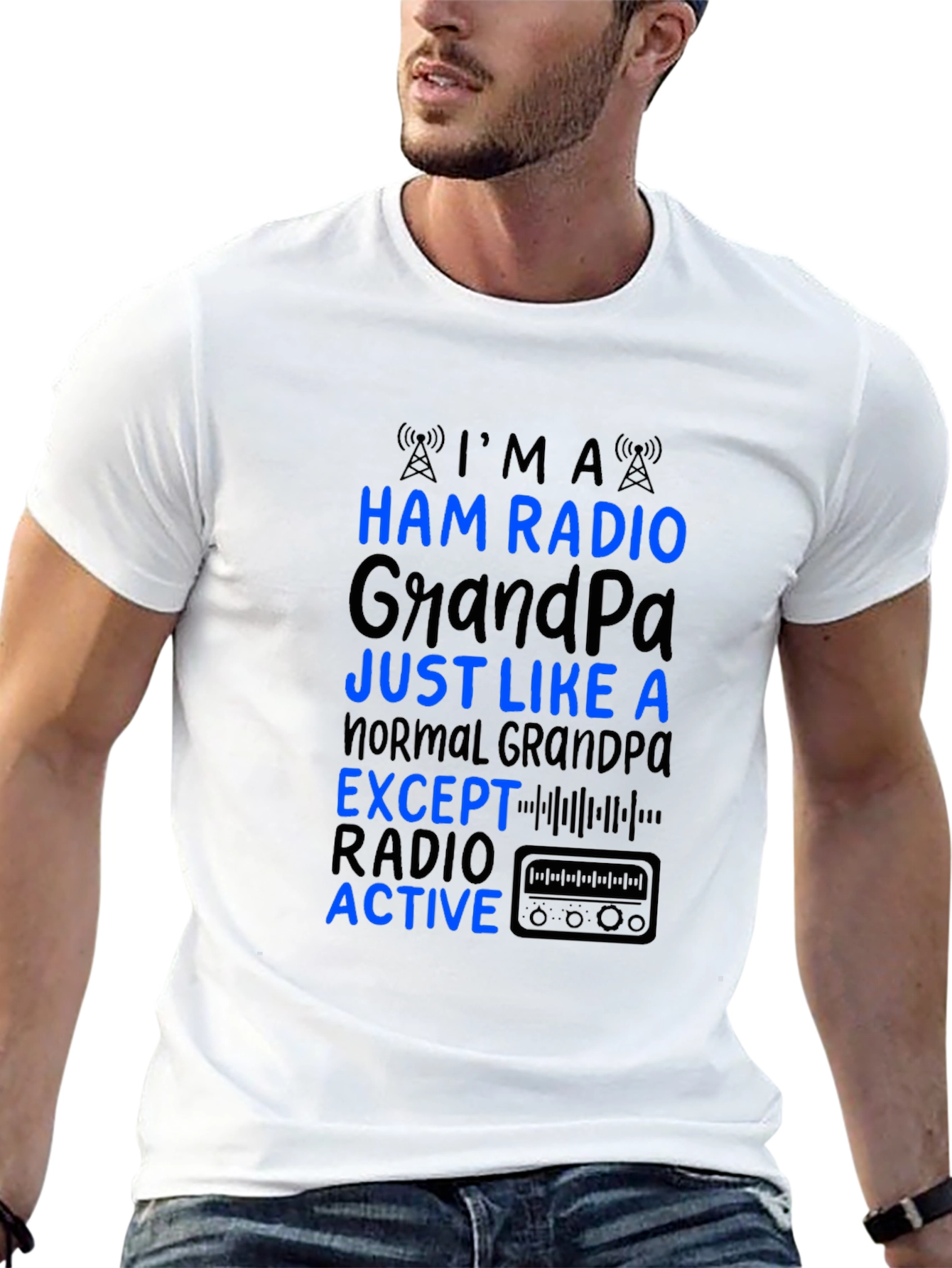 Ham Radio Grandpa T-Shirt - Active Radio Lover