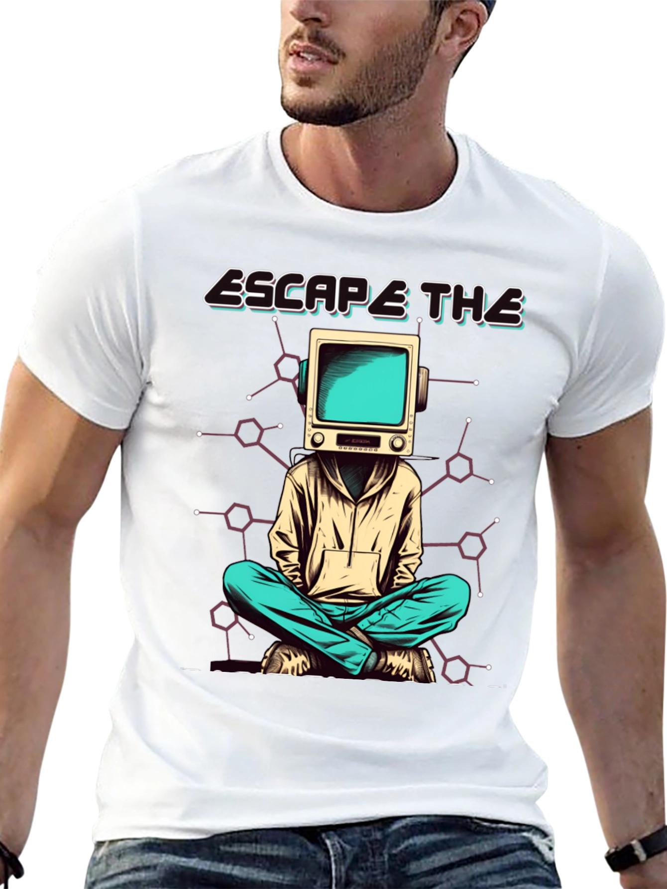 Escape The Matrix T-Shirt - TV Head Graphic Tee