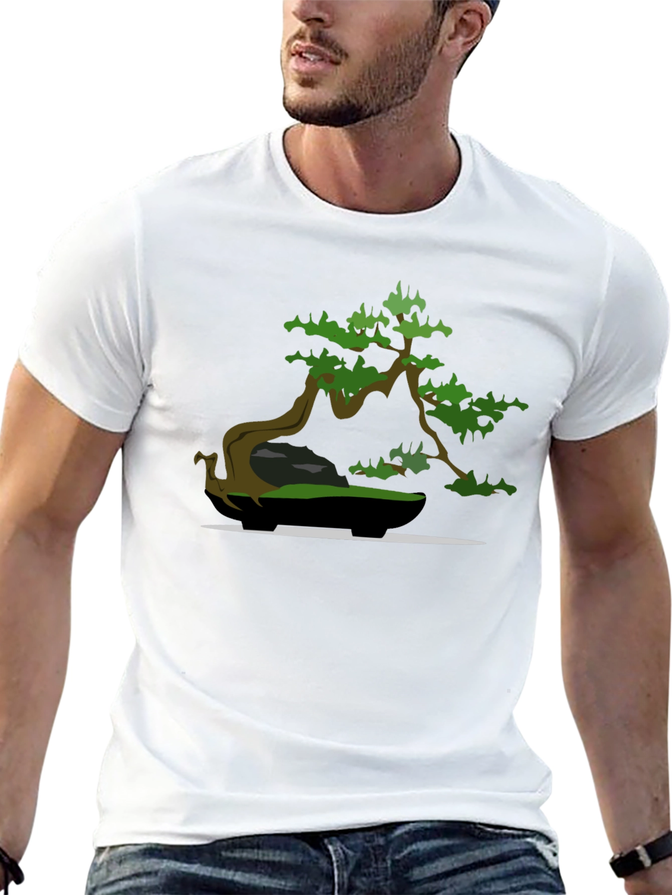 Bonsai Tree Graphic Tee - Zen Style