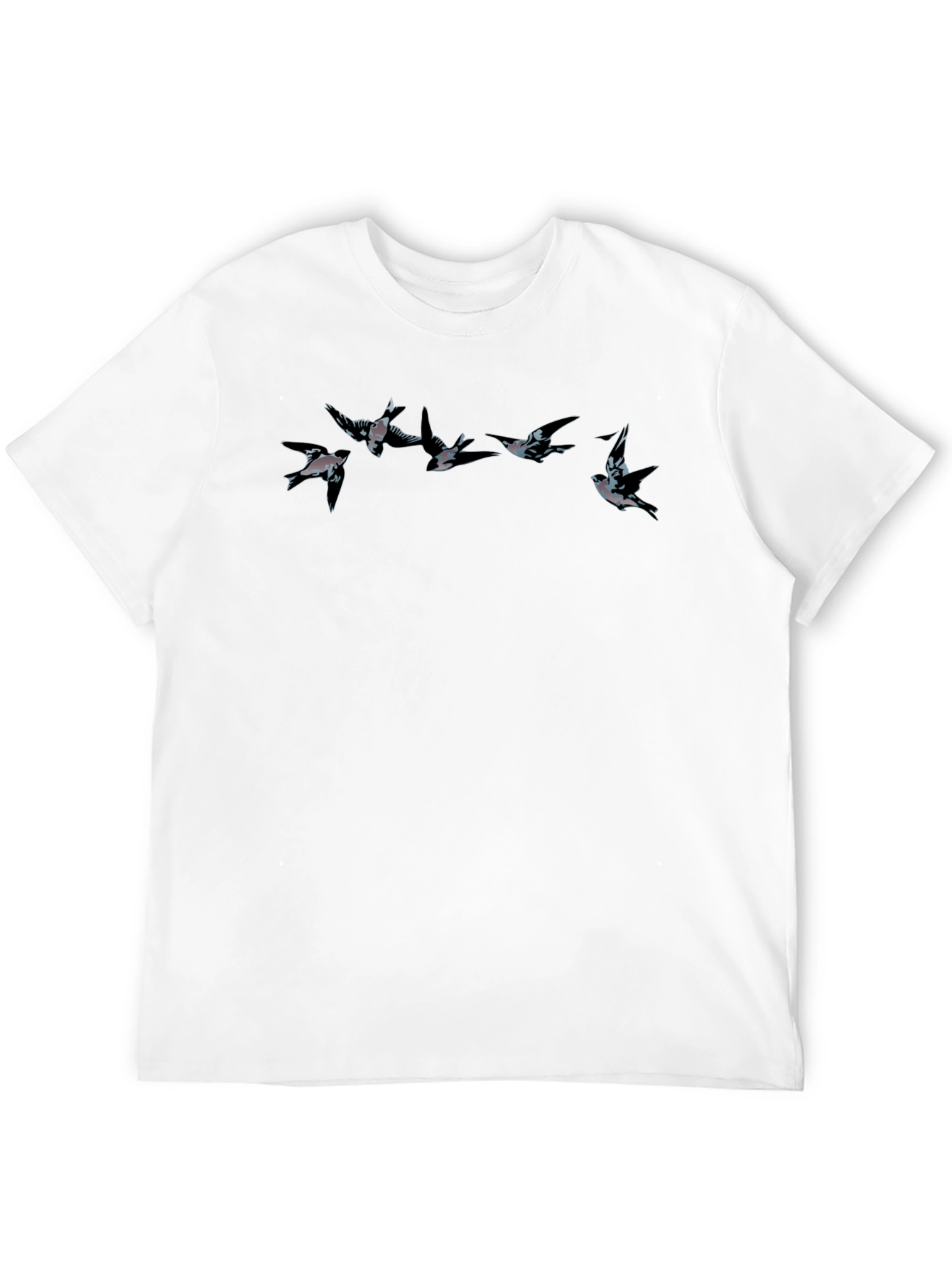 Swallow Birds Graphic Tee - Mens Black T-Shirt