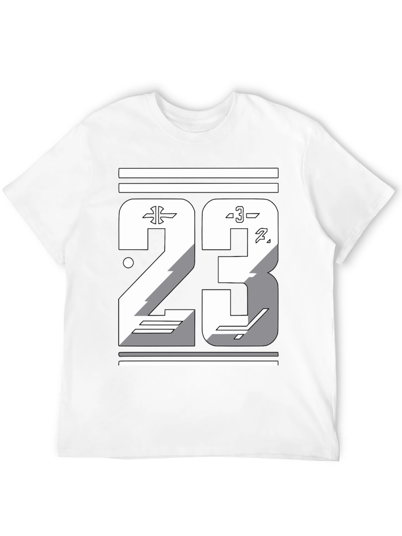 Mens Graphic T-Shirt - Number 23 Design