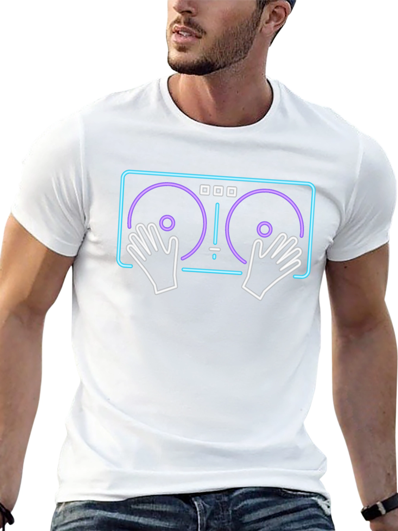 DJ Turntable Graphic T-Shirt