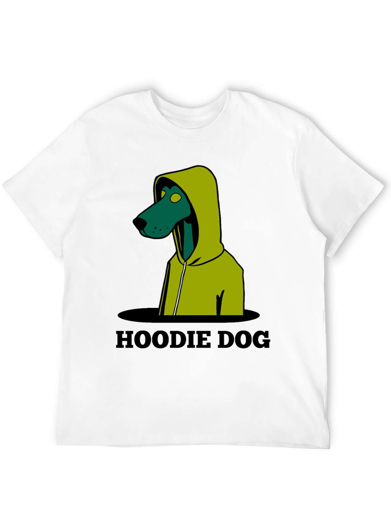 Hoodie Dog Graphic T-Shirt - Unique Design