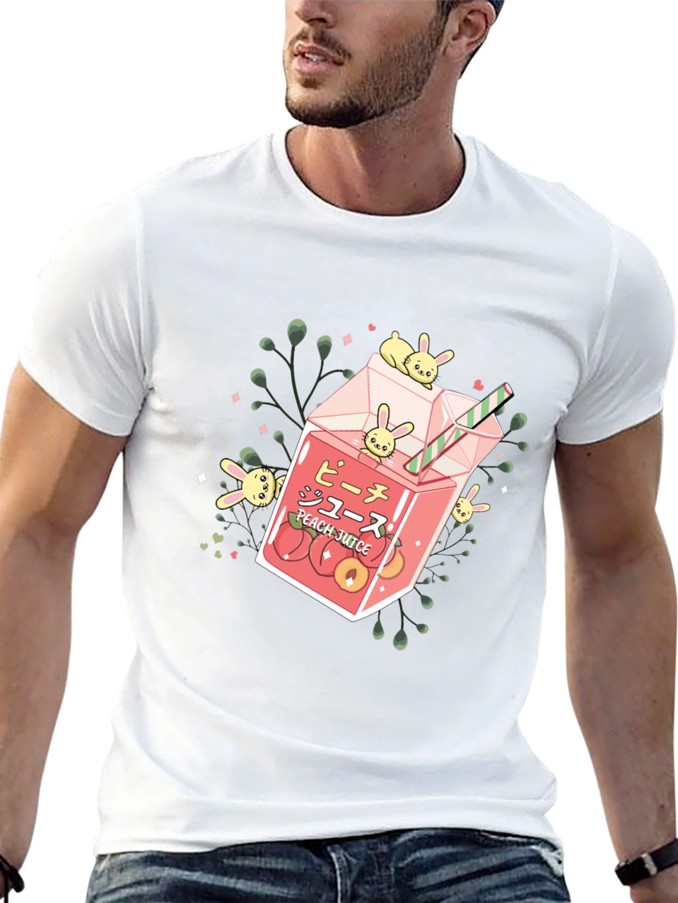 Peach Juice Cute Graphic T-Shirt