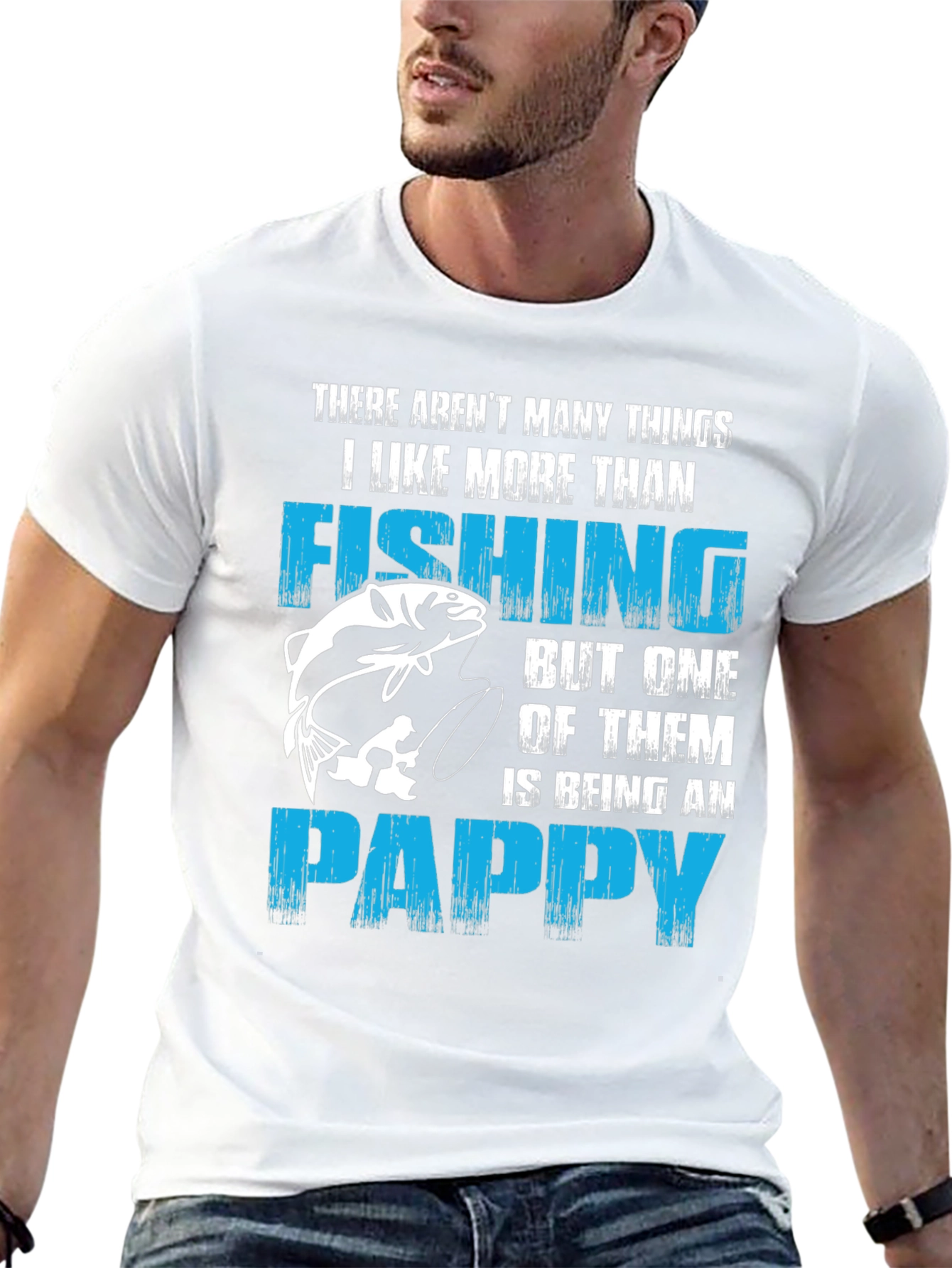 Fishing Pappy Graphic T-Shirt - Gift for Grandpas