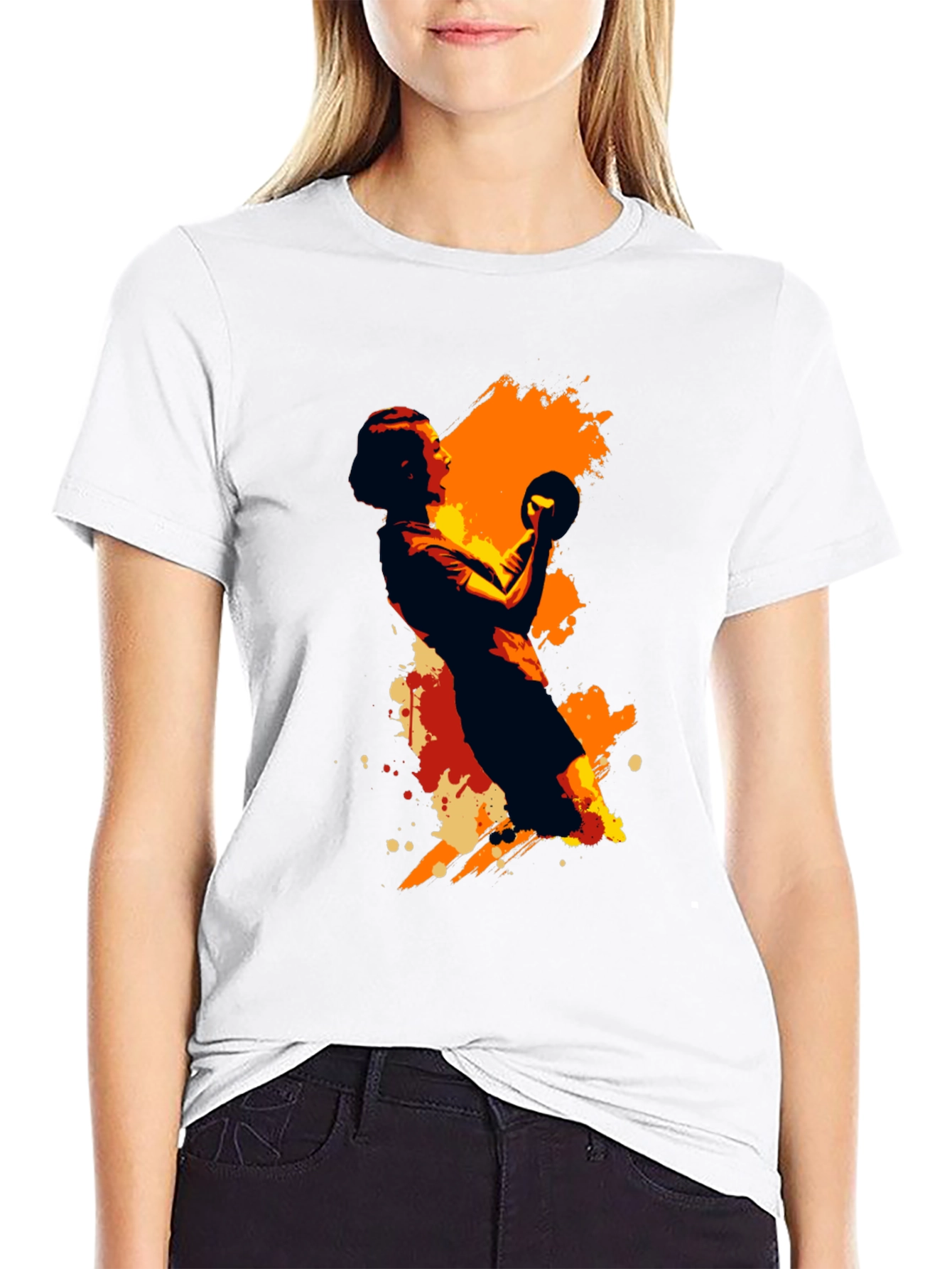 Handball Graphic Tee - Black Unisex T-Shirt