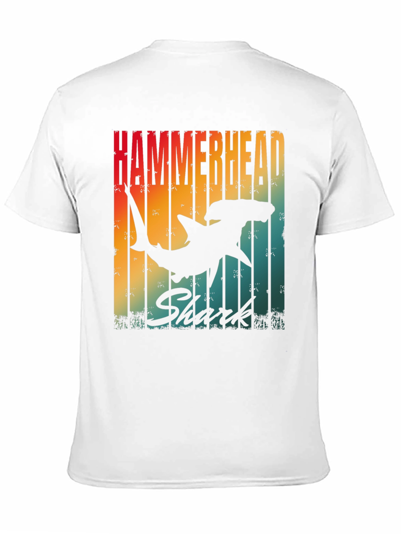 Hammerhead Shark Retro Graphic T-Shirt