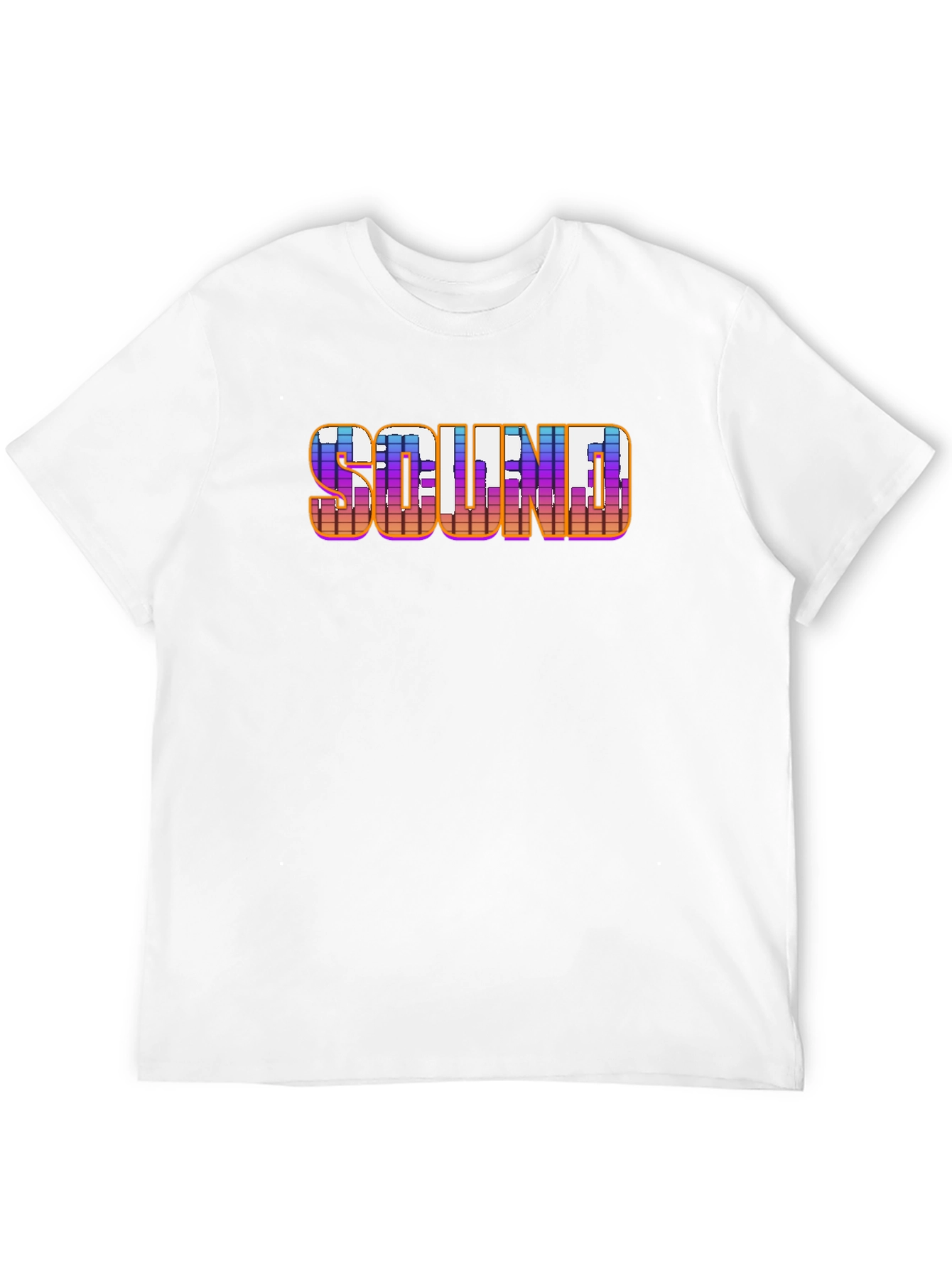 SOUND Graphic Print Black T-Shirt