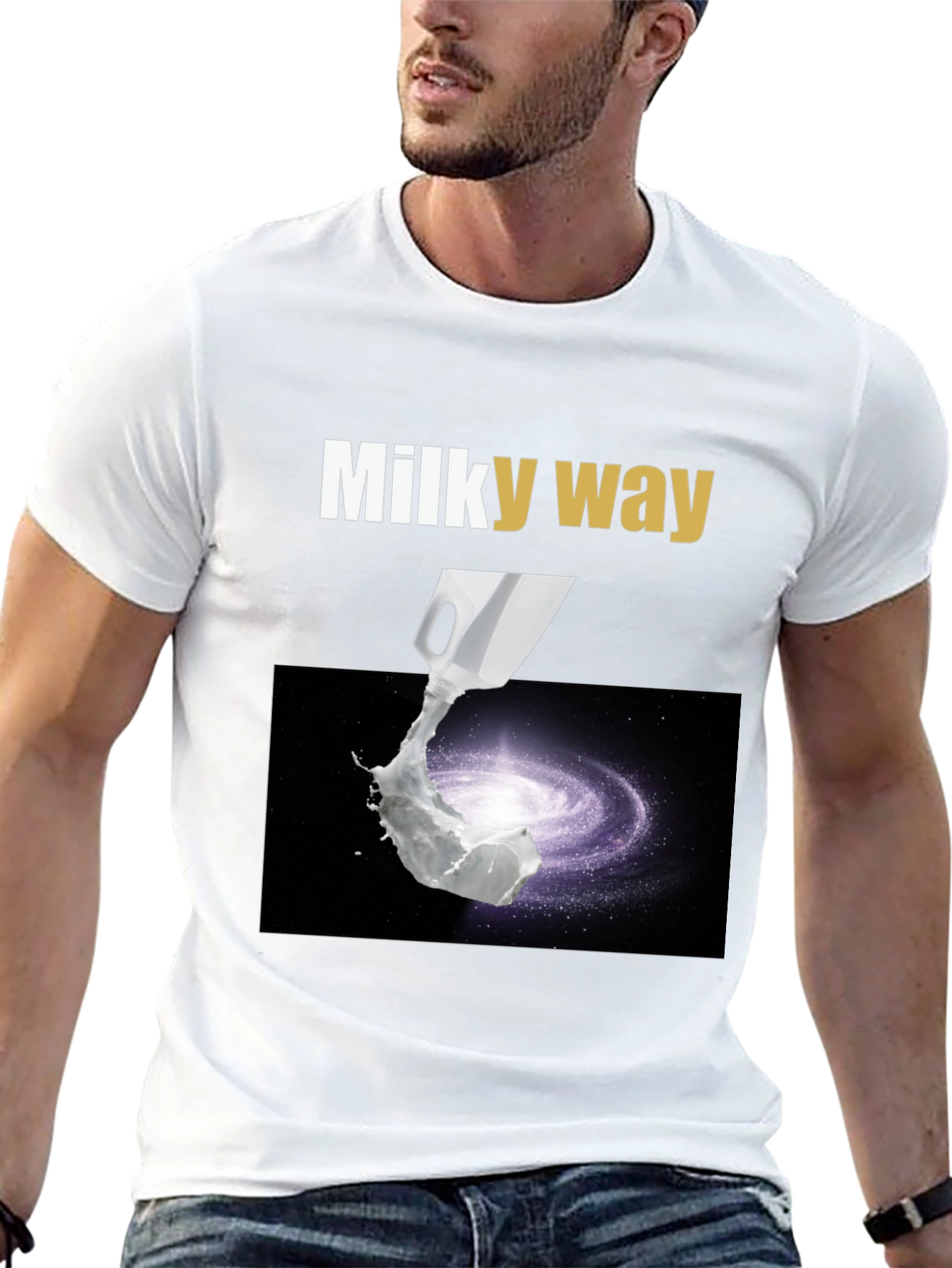 Milky Way Graphic T-Shirt - Space & Humor