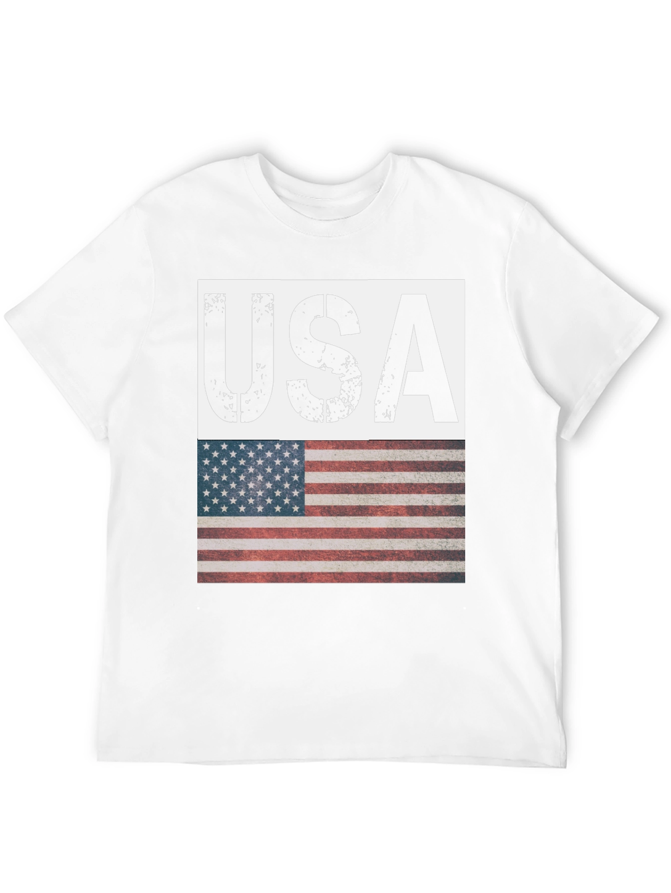 USA Flag Graphic T-Shirt - Patriotic Style