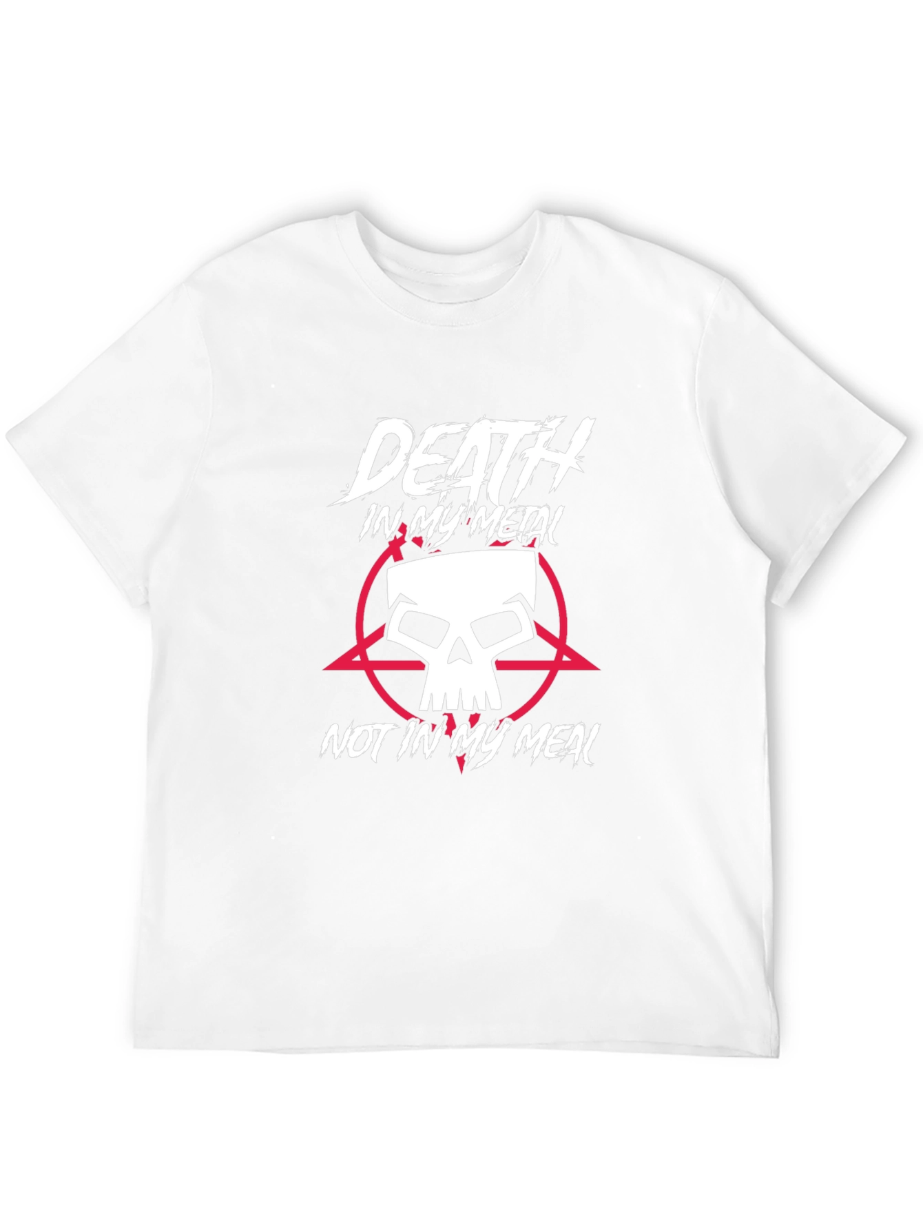 Death in My Metal Skull Graphic T-Shirt
