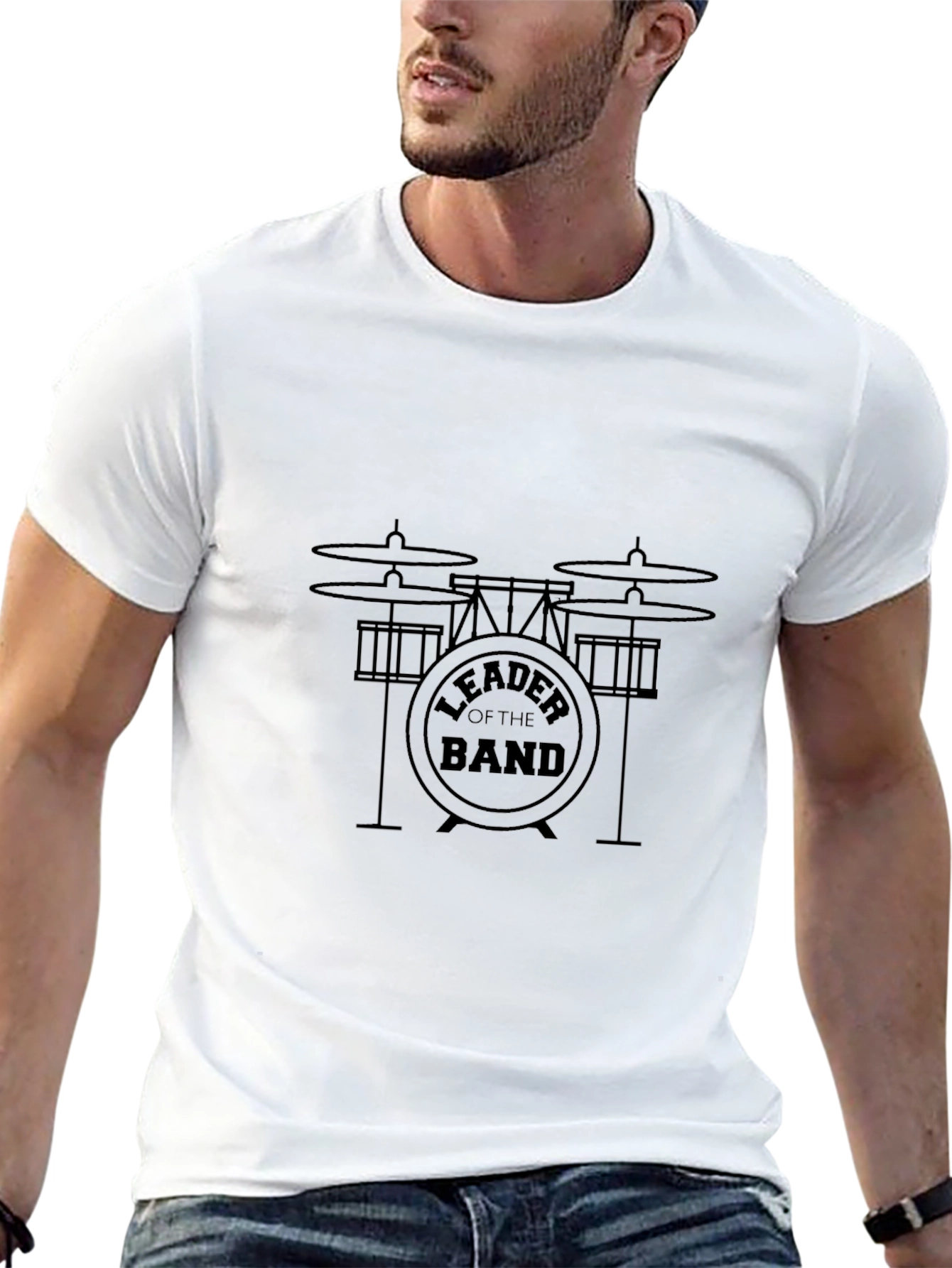 Leader of the Band Drum Set Graphic Tee