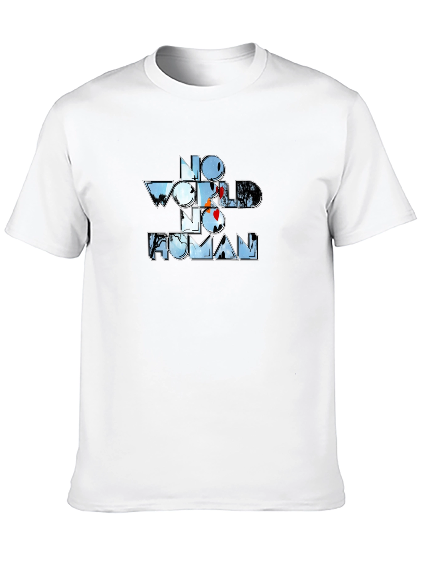 No World No Human Graphic Tee - Black