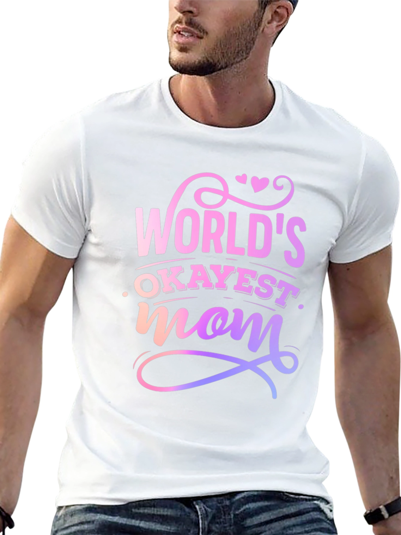 Worlds Okayest Mom T-Shirt - Novelty Gift