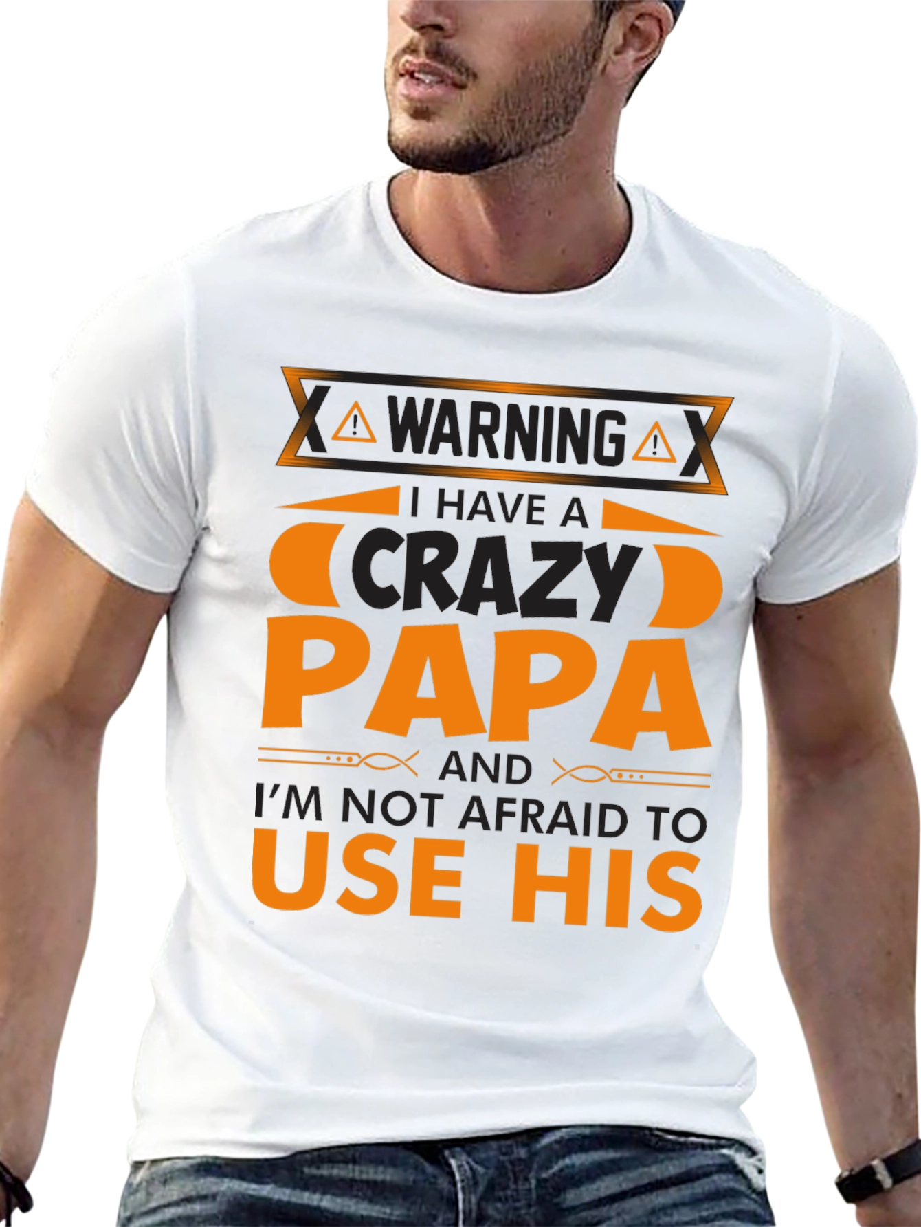 Warning Crazy Papa T-Shirt