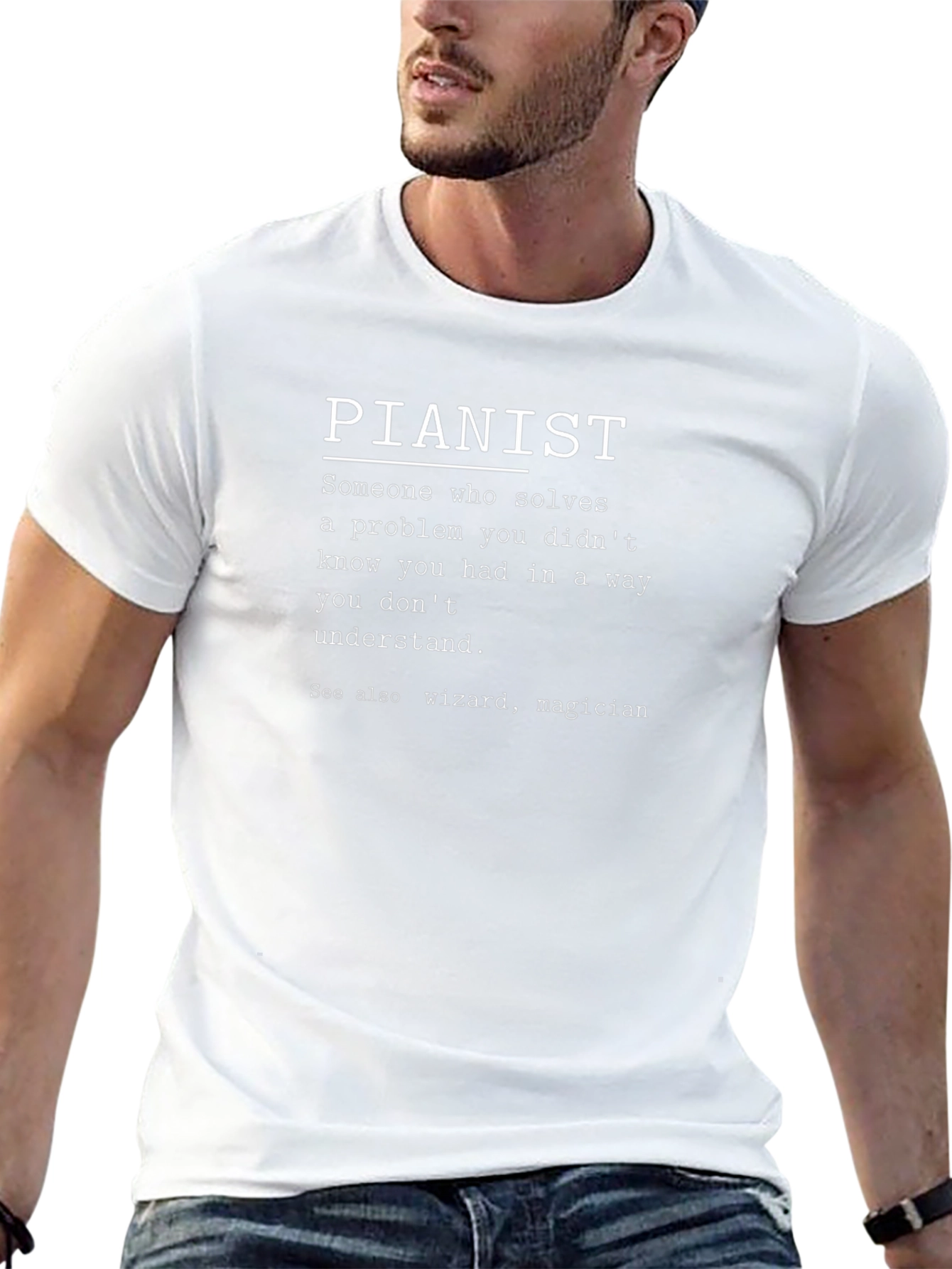 Pianist Definition Black T-Shirt