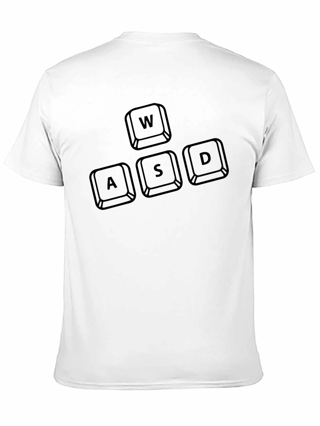 WASD Gaming Keys Black T-Shirt - Gamer Apparel