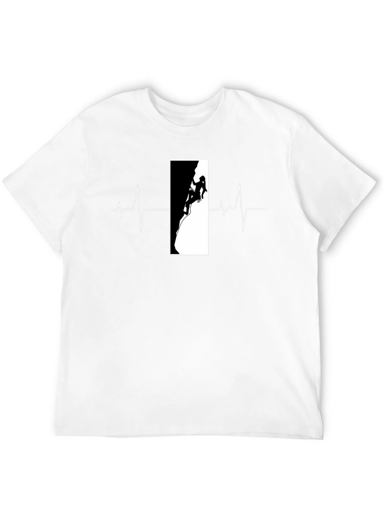 Climbing Heartbeat Black T-Shirt
