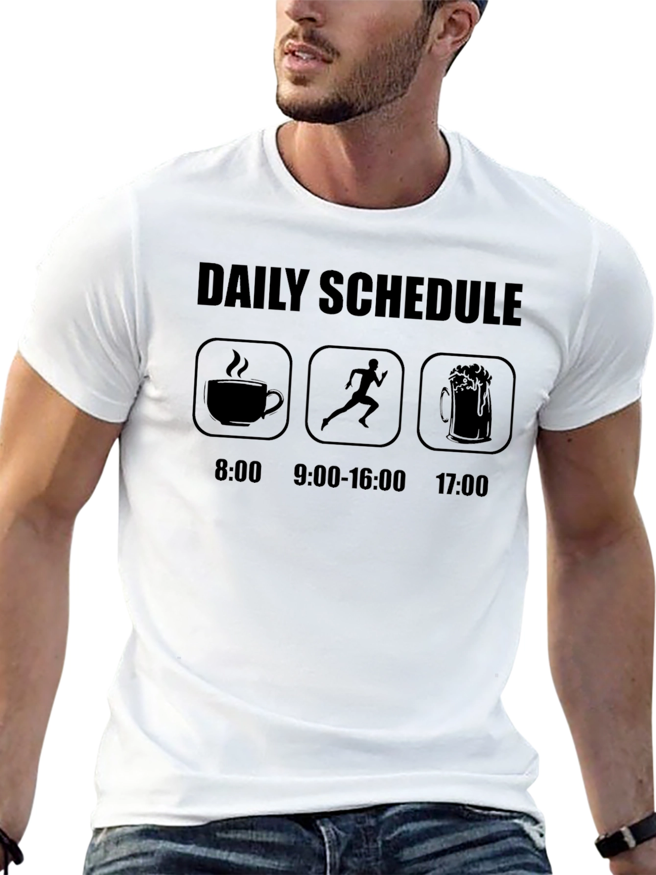 Daily Schedule Coffee Run Beer T-Shirt