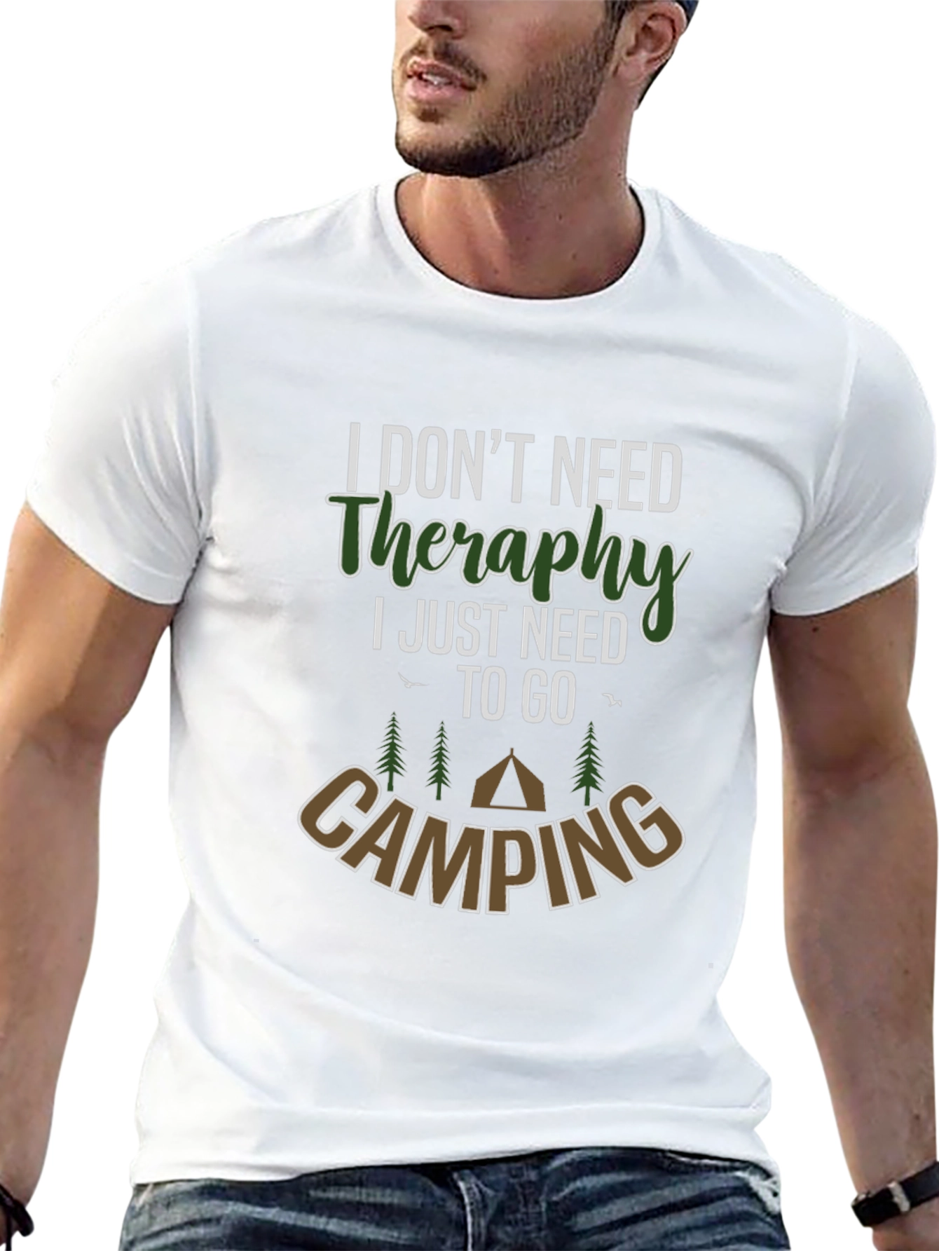 Camping Therapy T-Shirt - Nature Lover Tee